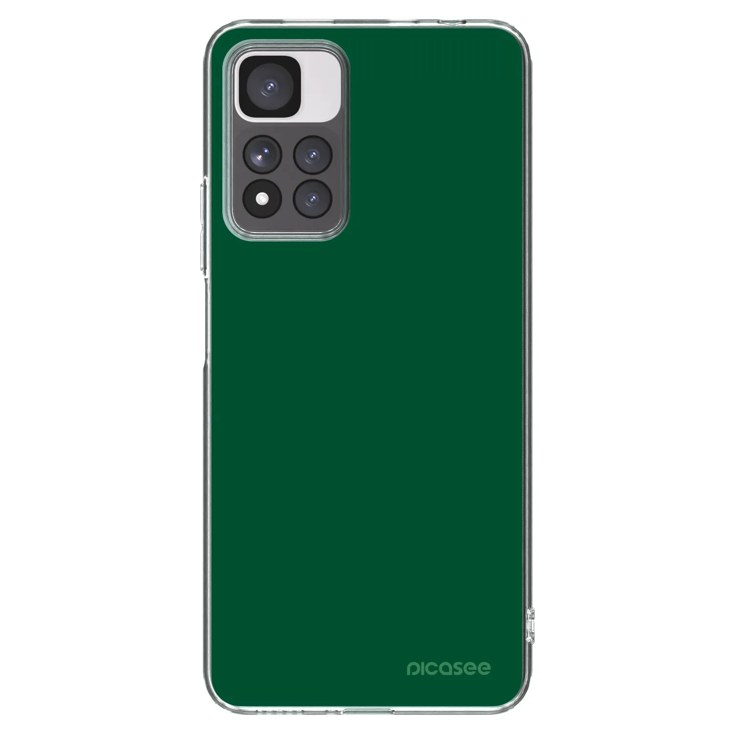 Picasee silikonska prozirna maskica za Xiaomi Redmi Note 11 Pro+ 5G - Green Gleam