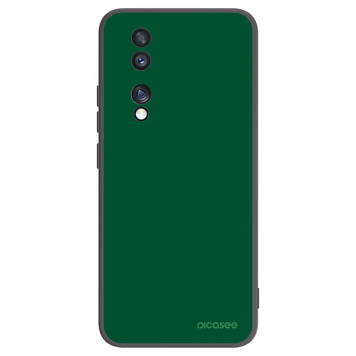 Picasee crna silikonska maskica za Honor 70 - Green Gleam