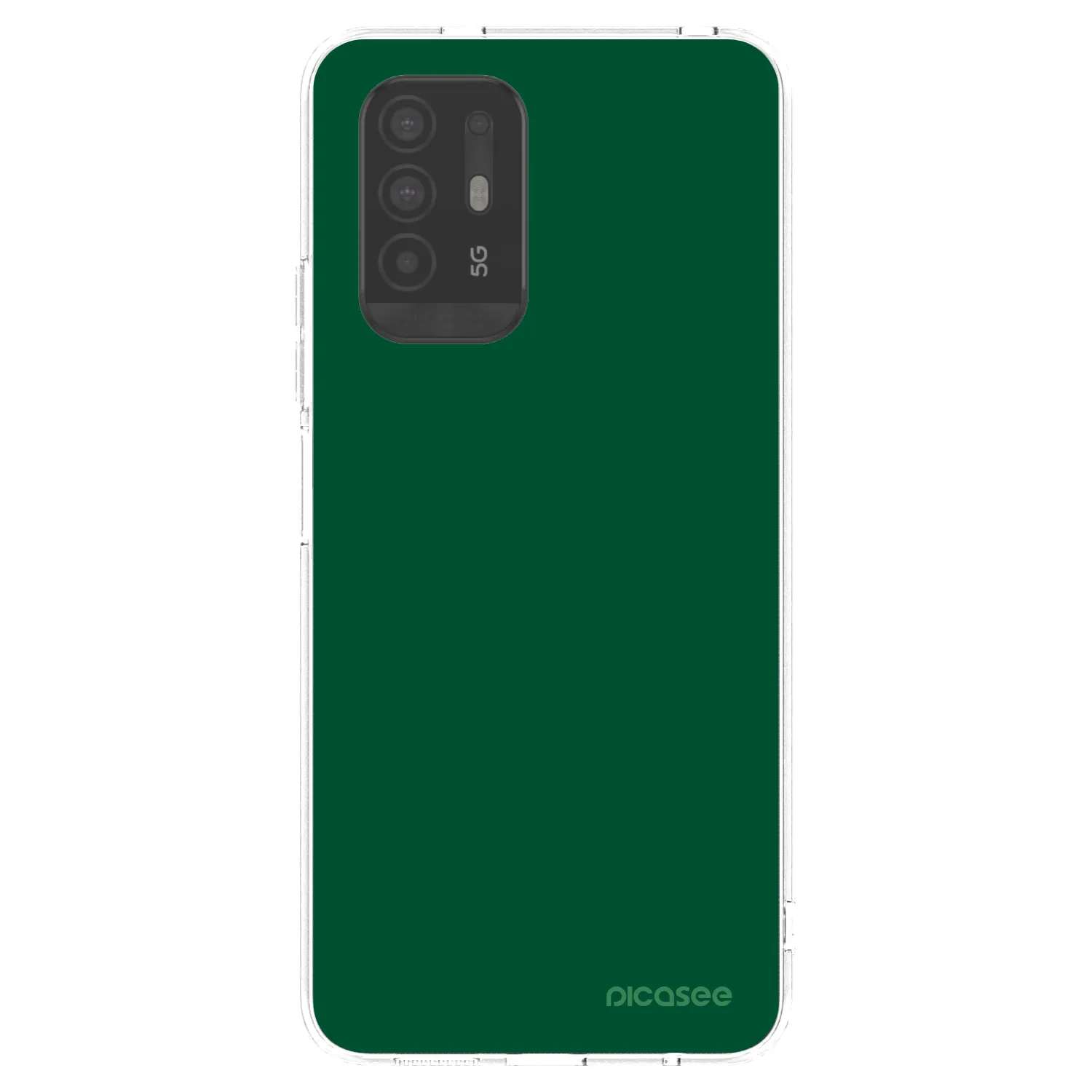 Picasee silikonska prozirna maskica za OPPO A94 5G - Green Gleam