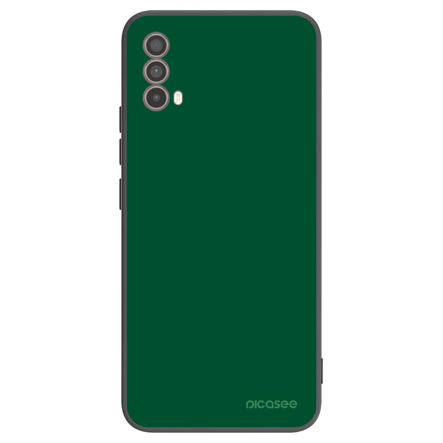 Picasee crna silikonska maskica za Motorola Moto E40 - Green Gleam
