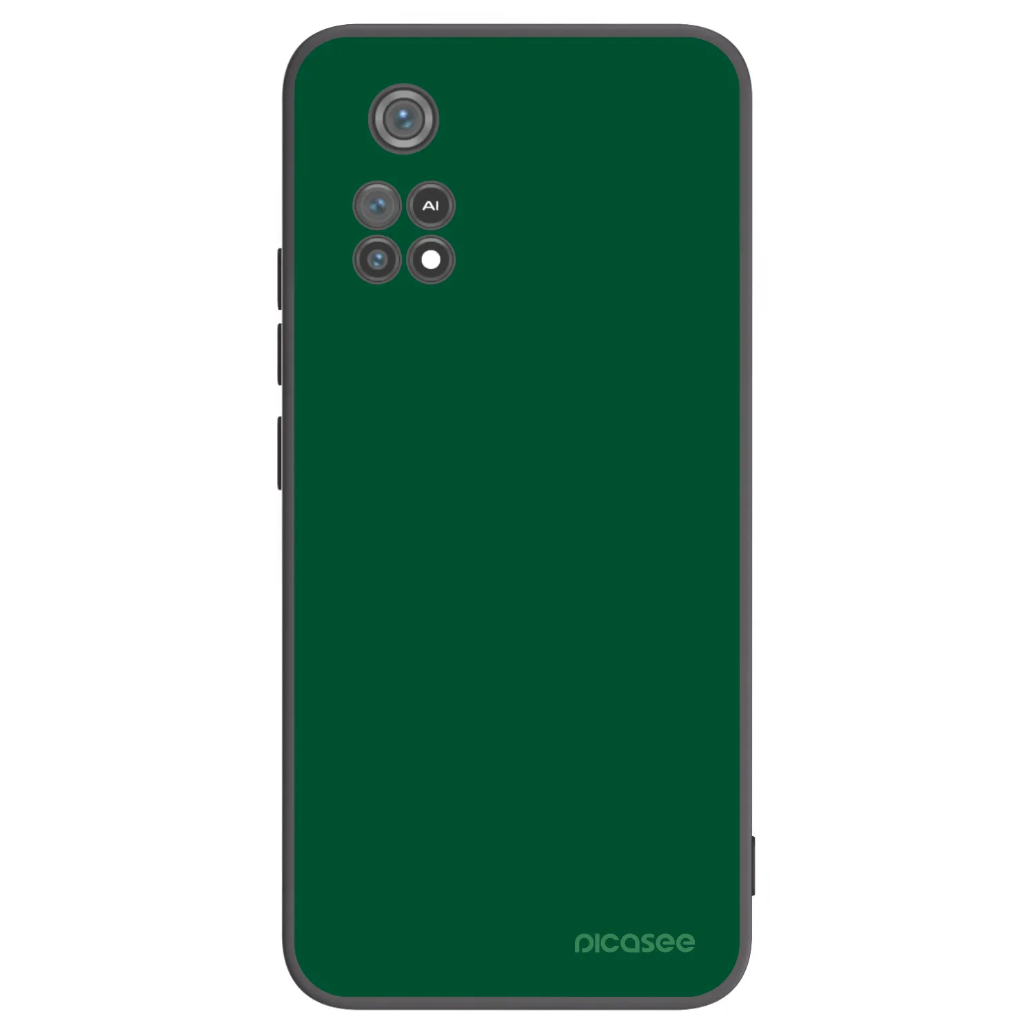 Picasee crna silikonska maskica za Xiaomi Poco M4 Pro - Green Gleam