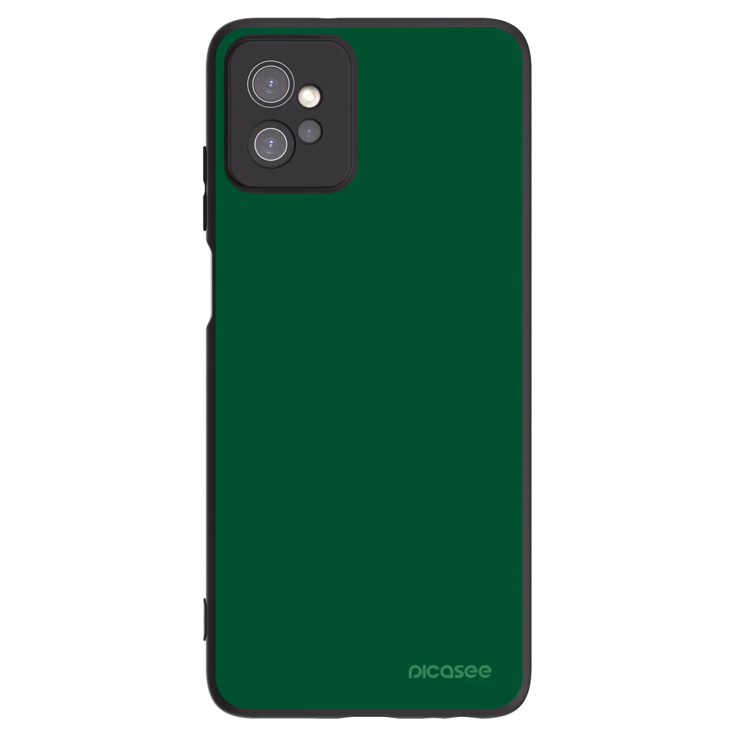 Picasee crna silikonska maskica za Motorola Moto G32 - Green Gleam