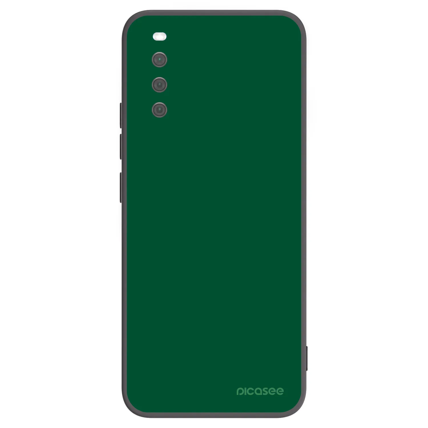 Picasee crna silikonska maskica za Sony Xperia 10 III - Green Gleam