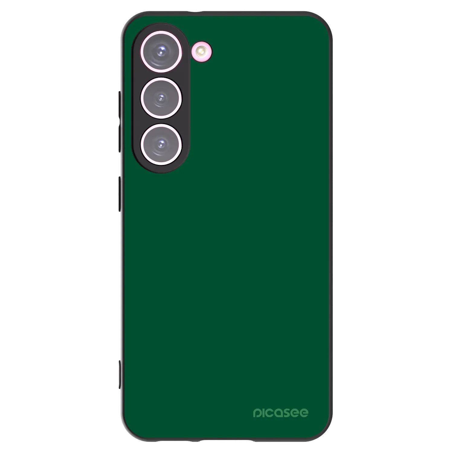 Picasee crna silikonska maskica za Samsung Galaxy S23 5G - Green Gleam