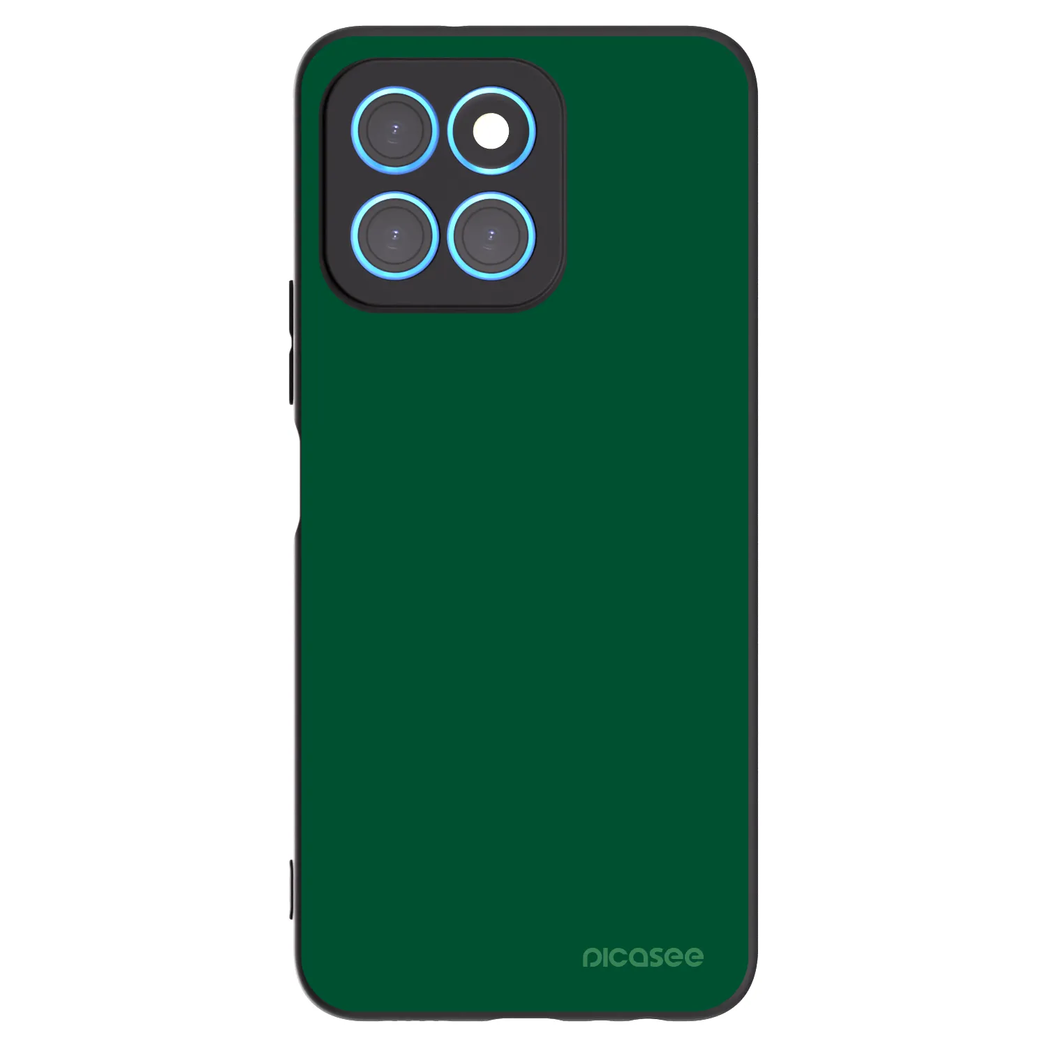 Picasee crna silikonska maskica za Honor X8 5G - Green Gleam