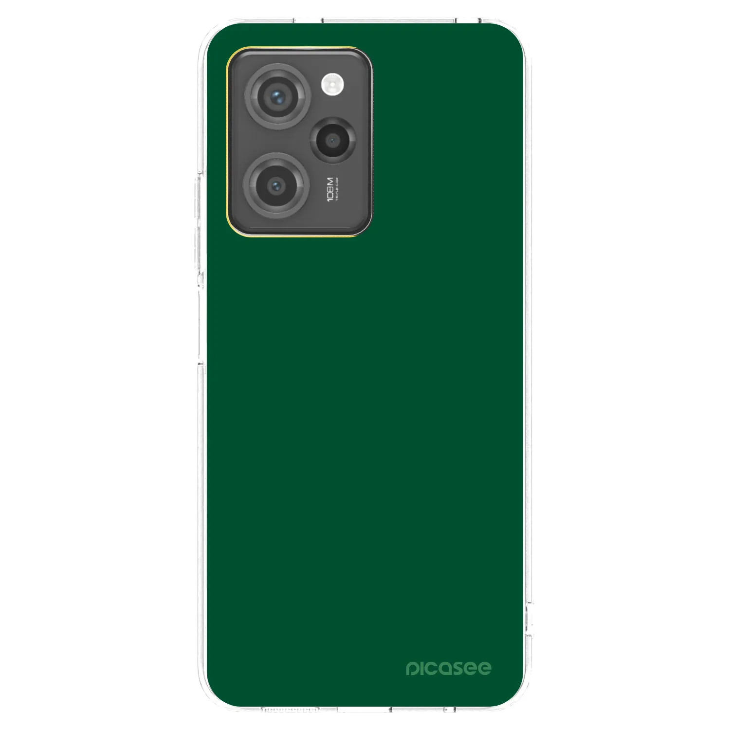 Picasee crna silikonska maskica za Xiaomi Poco X5 Pro - Green Gleam