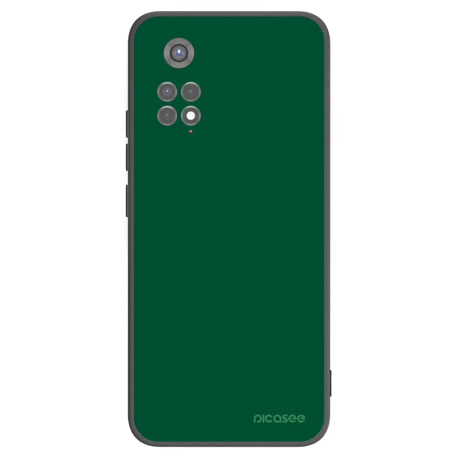Picasee crna silikonska maskica za Xiaomi Redmi Note 11S 5G - Green Gleam