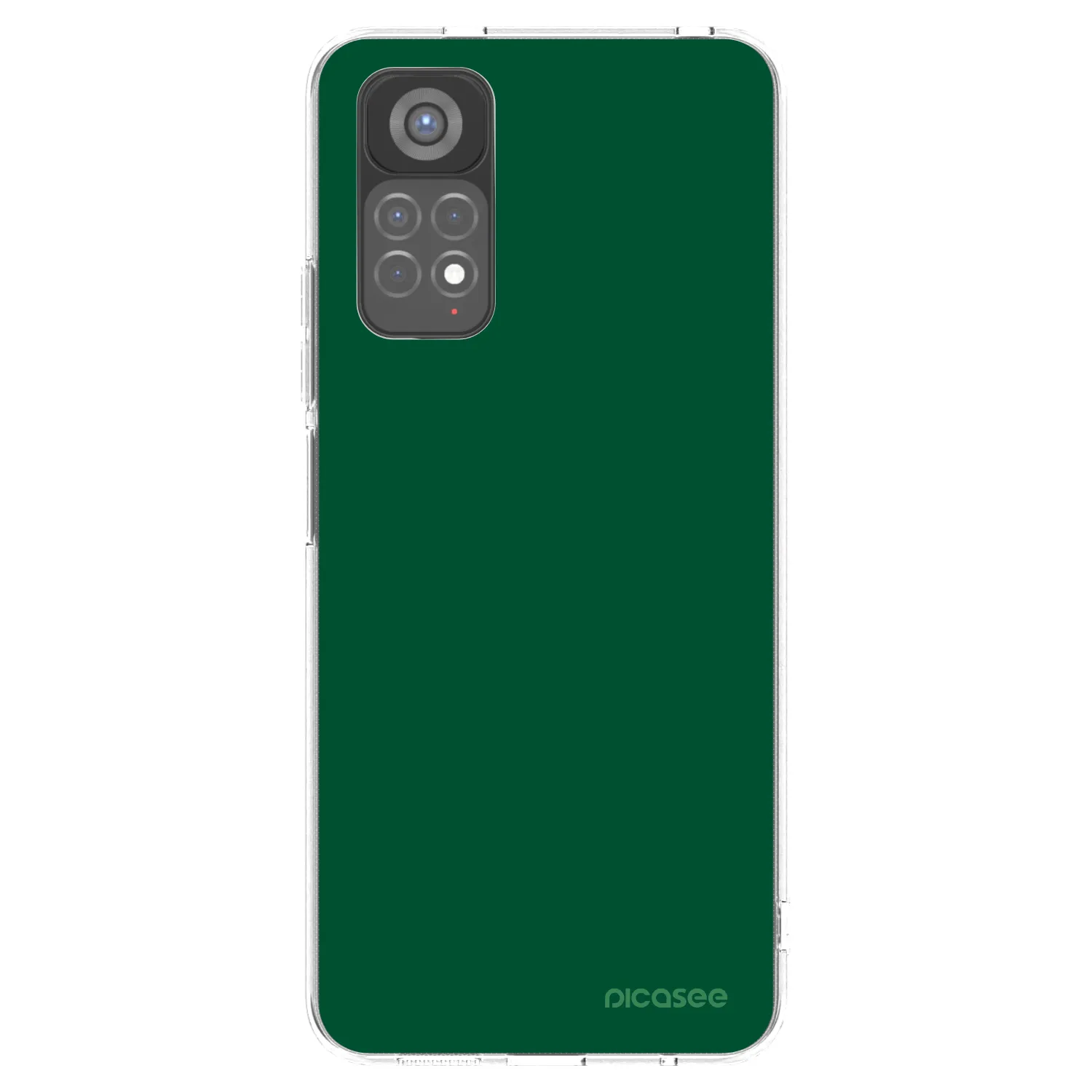 Picasee silikonska prozirna maskica za Xiaomi Redmi Note 11S 5G - Green Gleam