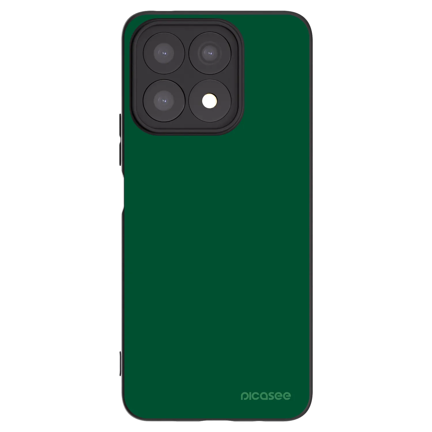 Picasee crna silikonska maskica za Honor X8a - Green Gleam