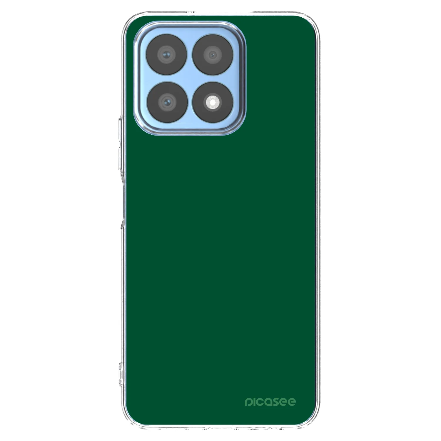 Picasee silikonska prozirna maskica za Honor X8a - Green Gleam
