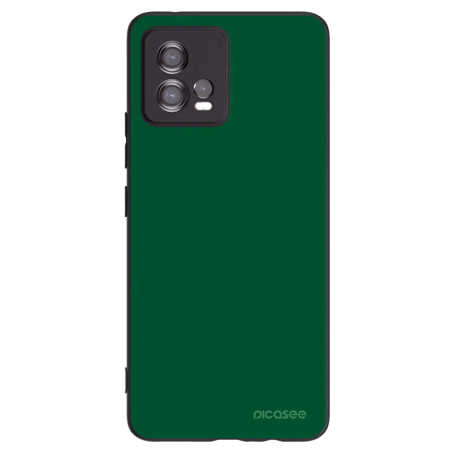 Picasee crna silikonska maskica za Motorola Moto G72 - Green Gleam