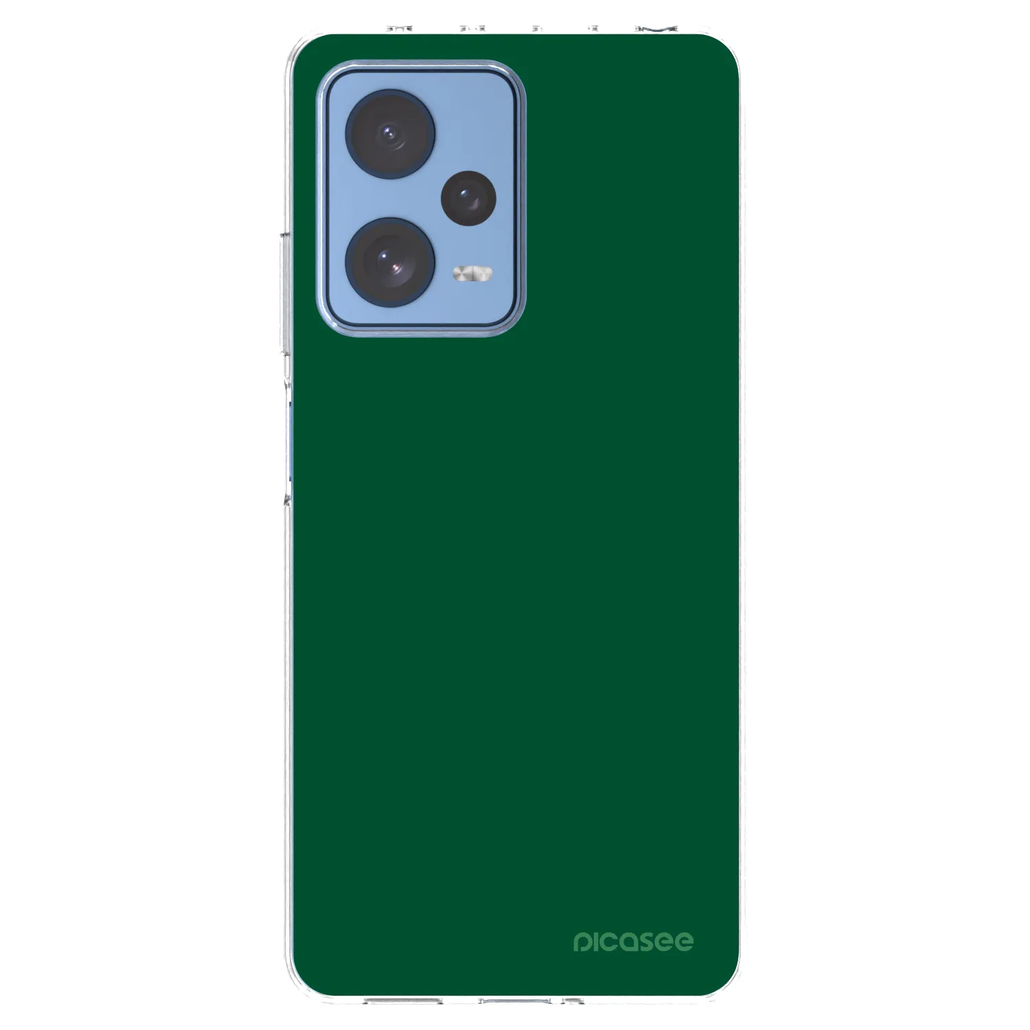 Picasee silikonska prozirna maskica za Xiaomi Redmi Note 12 Pro 5G - Green Gleam