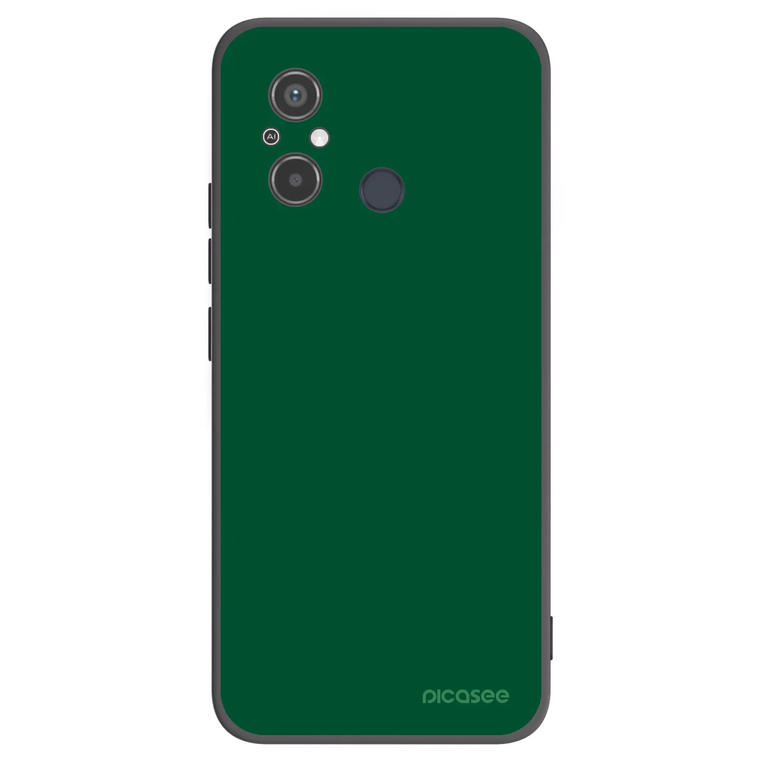 Picasee crna silikonska maskica za Xiaomi Redmi 12C - Green Gleam