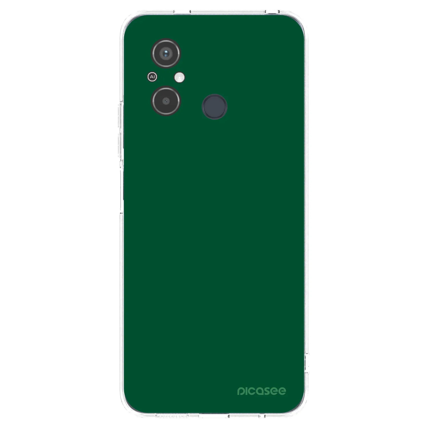 Picasee silikonska prozirna maskica za Xiaomi Redmi 12C - Green Gleam