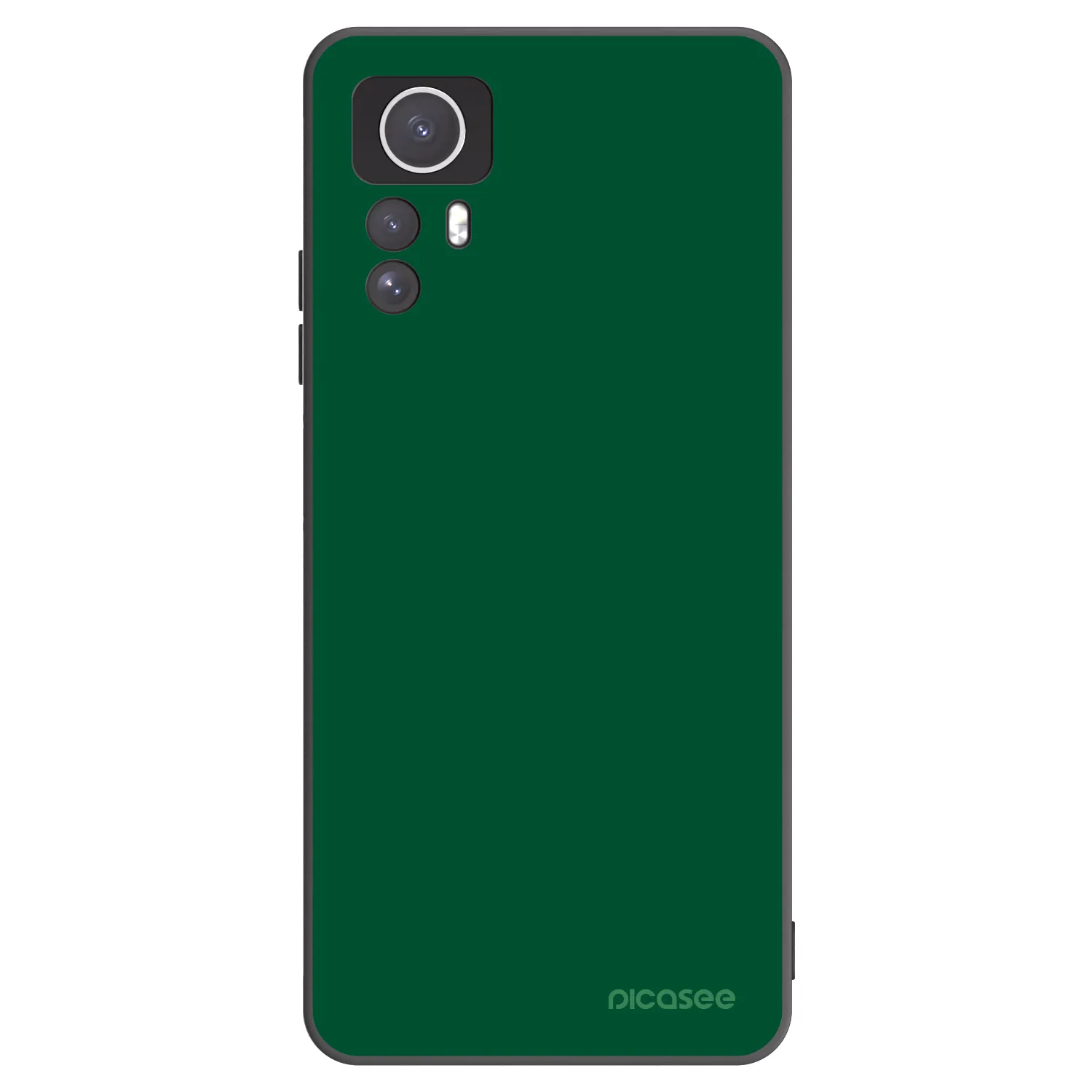 Picasee crna silikonska maskica za Xiaomi Redmi Note 12S - Green Gleam