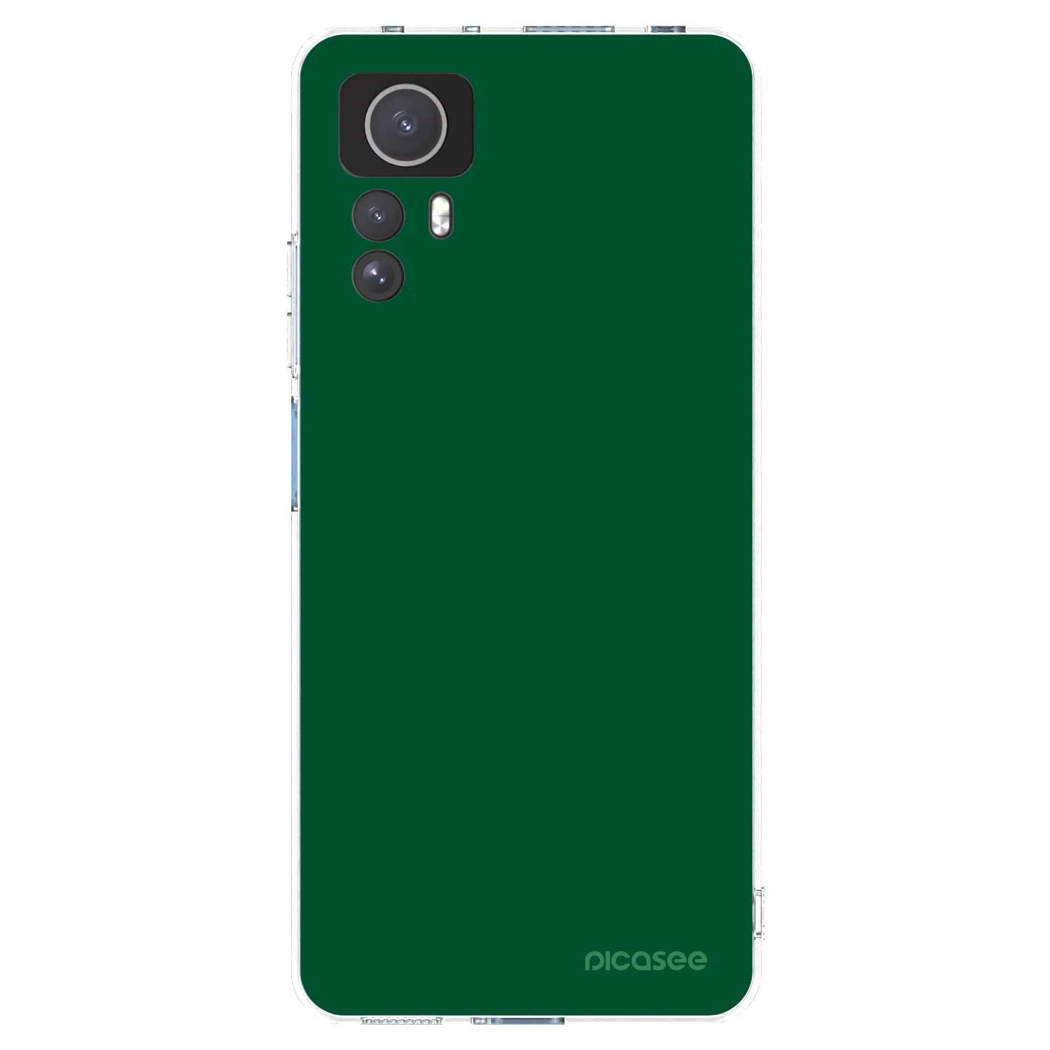 Picasee silikonska prozirna maskica za Xiaomi Redmi Note 12S - Green Gleam