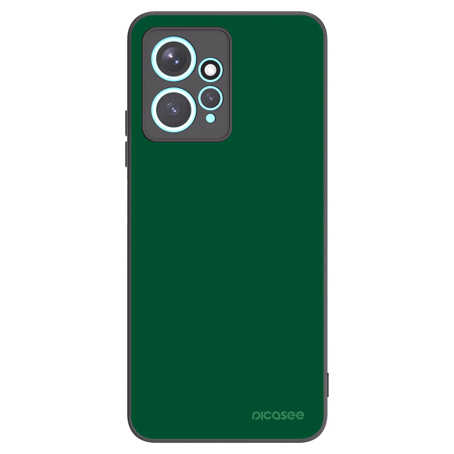 Picasee crna silikonska maskica za Xiaomi Redmi Note 12 4G - Green Gleam