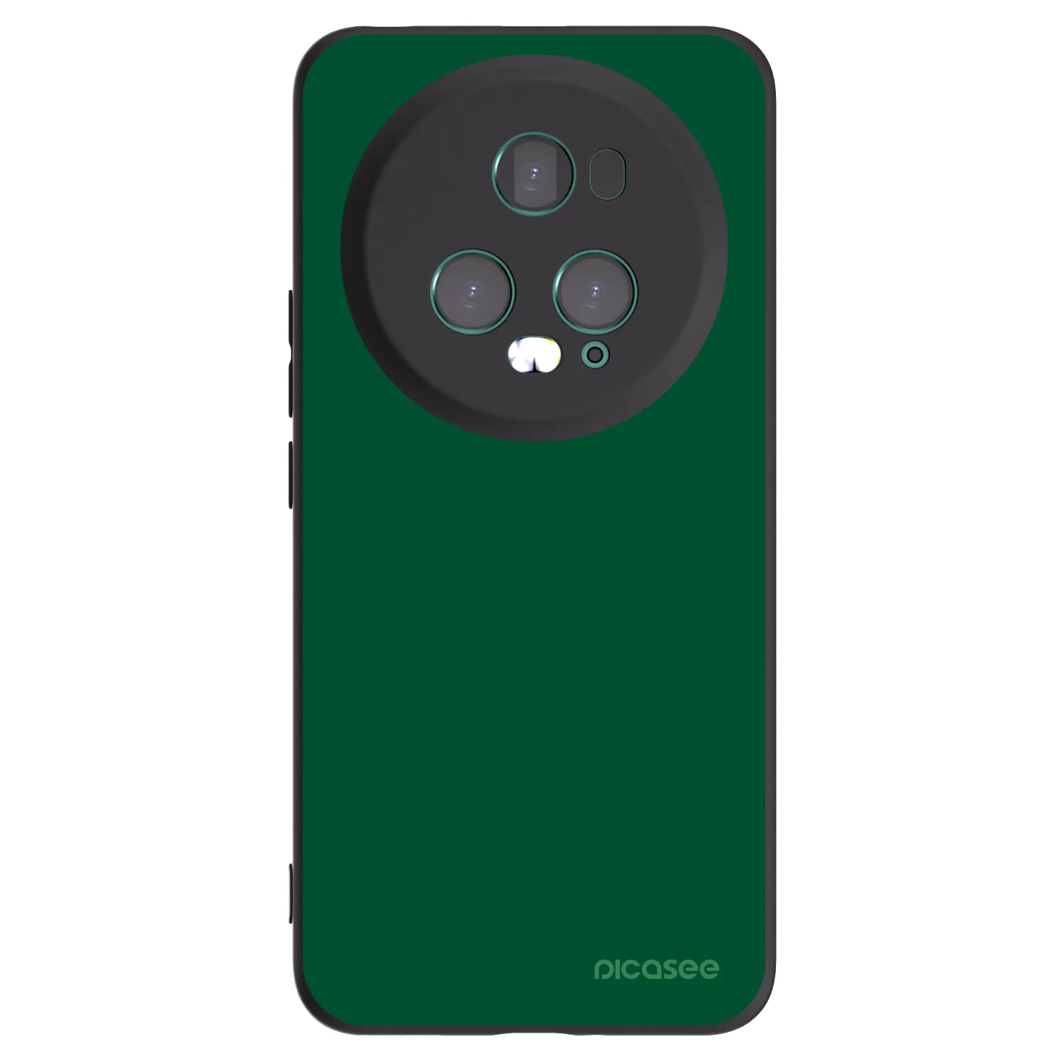 Picasee crna silikonska maskica za Honor Magic5 Pro - Green Gleam