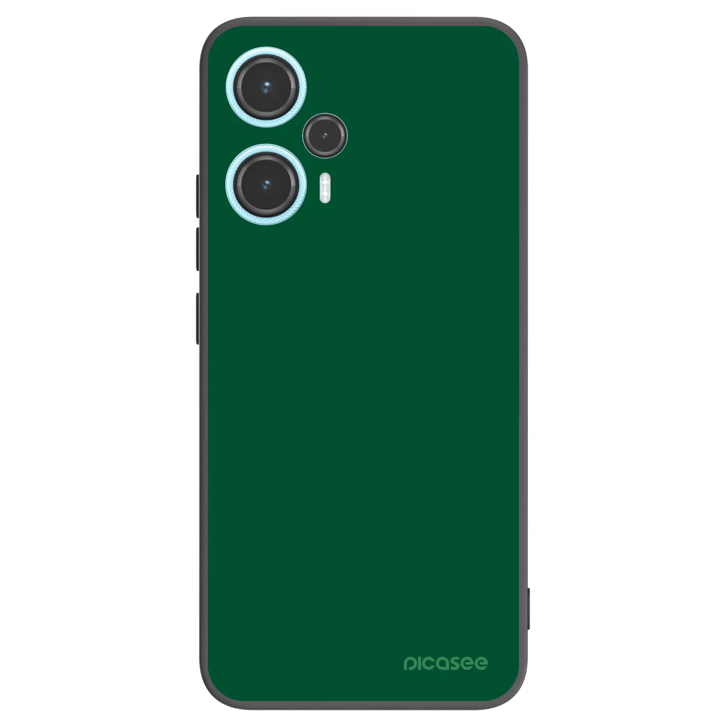 Picasee crna silikonska maskica za Xiaomi Poco F5 - Green Gleam