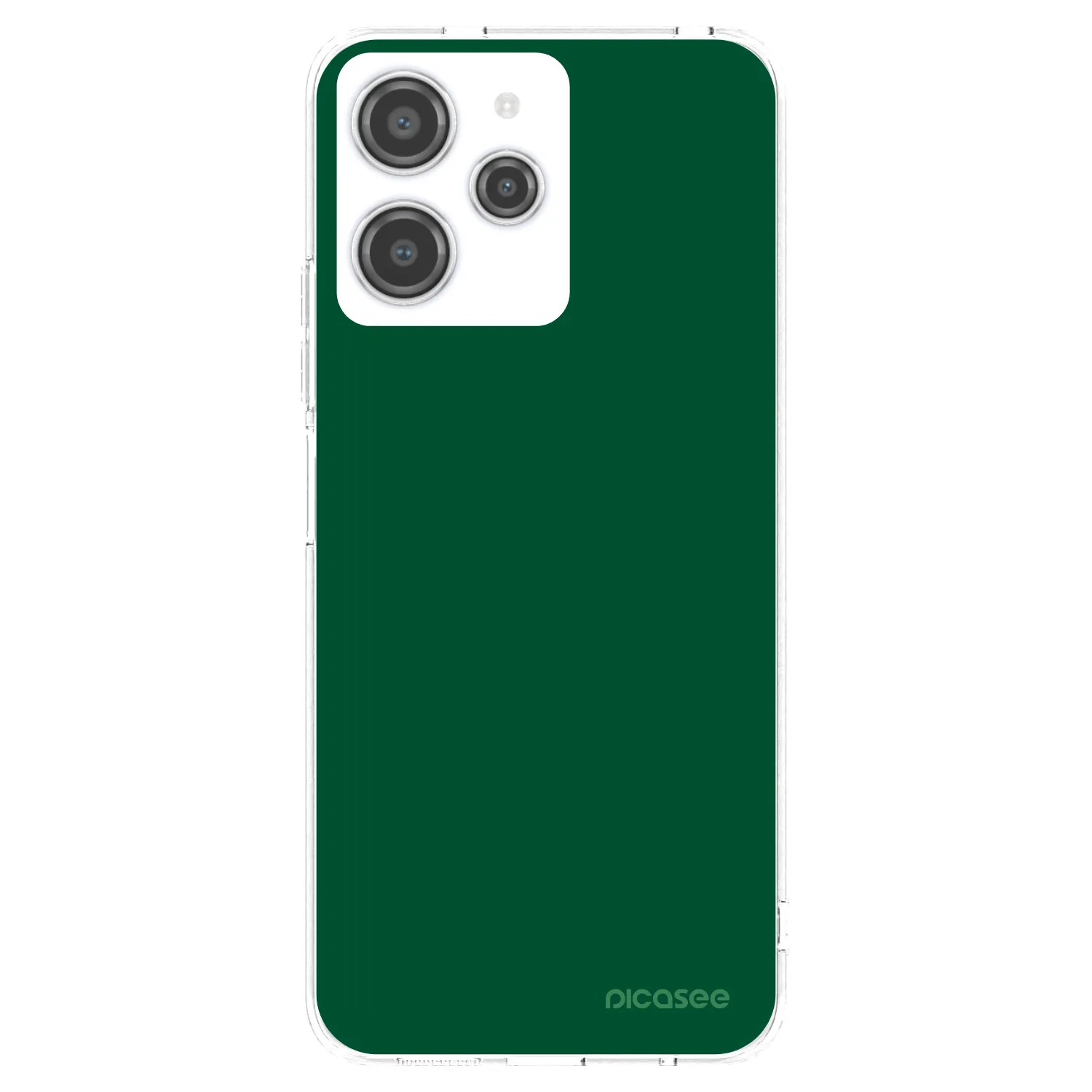 Picasee silikonska prozirna maskica za Xiaomi Redmi 12 4G - Green Gleam