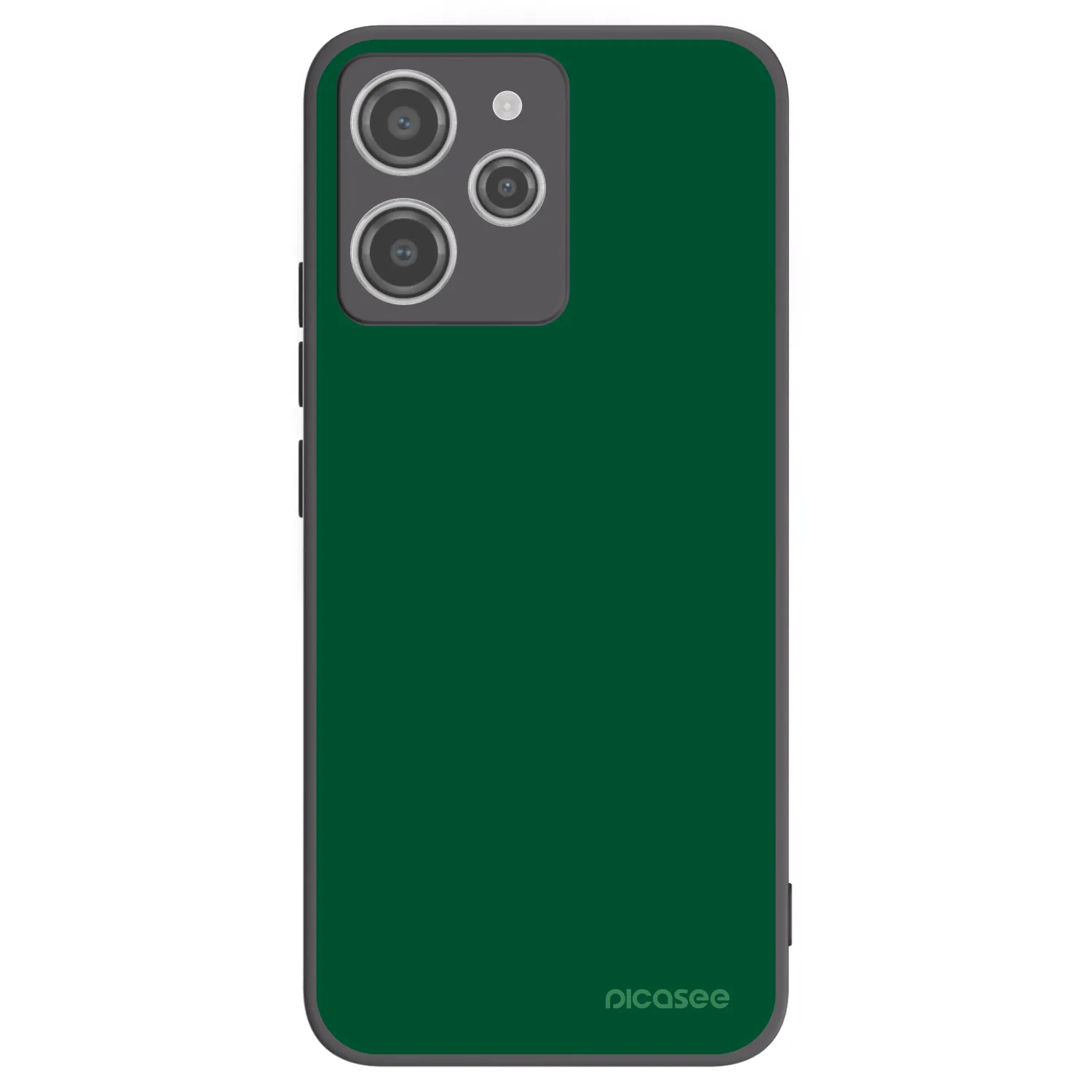 Picasee crna silikonska maskica za Xiaomi Redmi 12 4G - Green Gleam