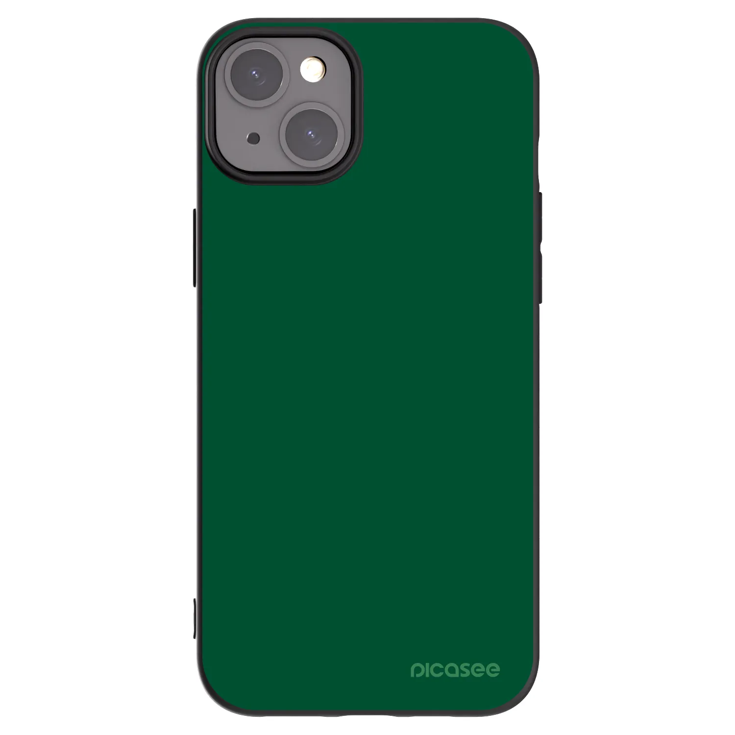 Picasee crna silikonska maskica za Apple iPhone 15 Plus - Green Gleam