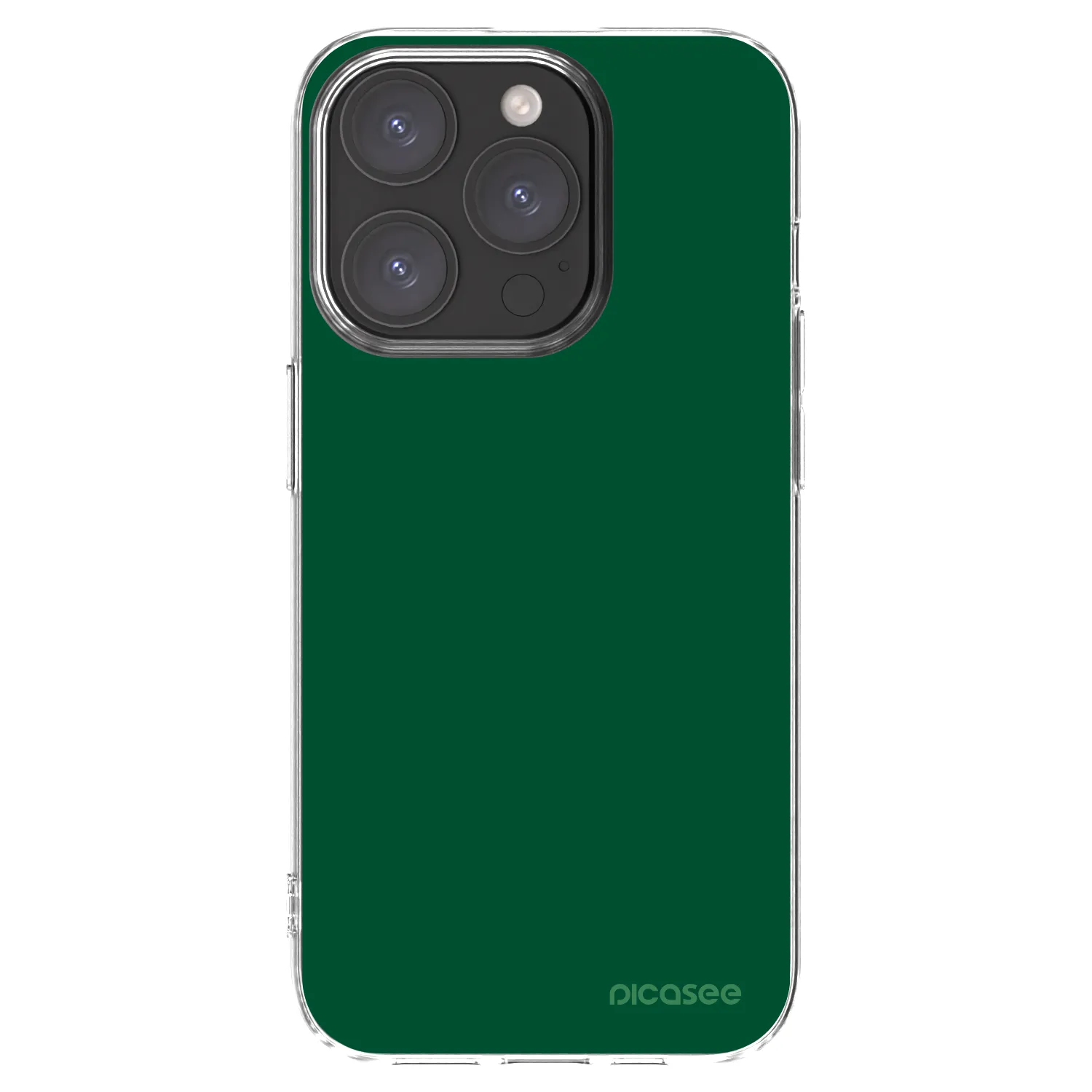 Picasee silikonska prozirna maskica za Apple iPhone 15 Pro - Green Gleam