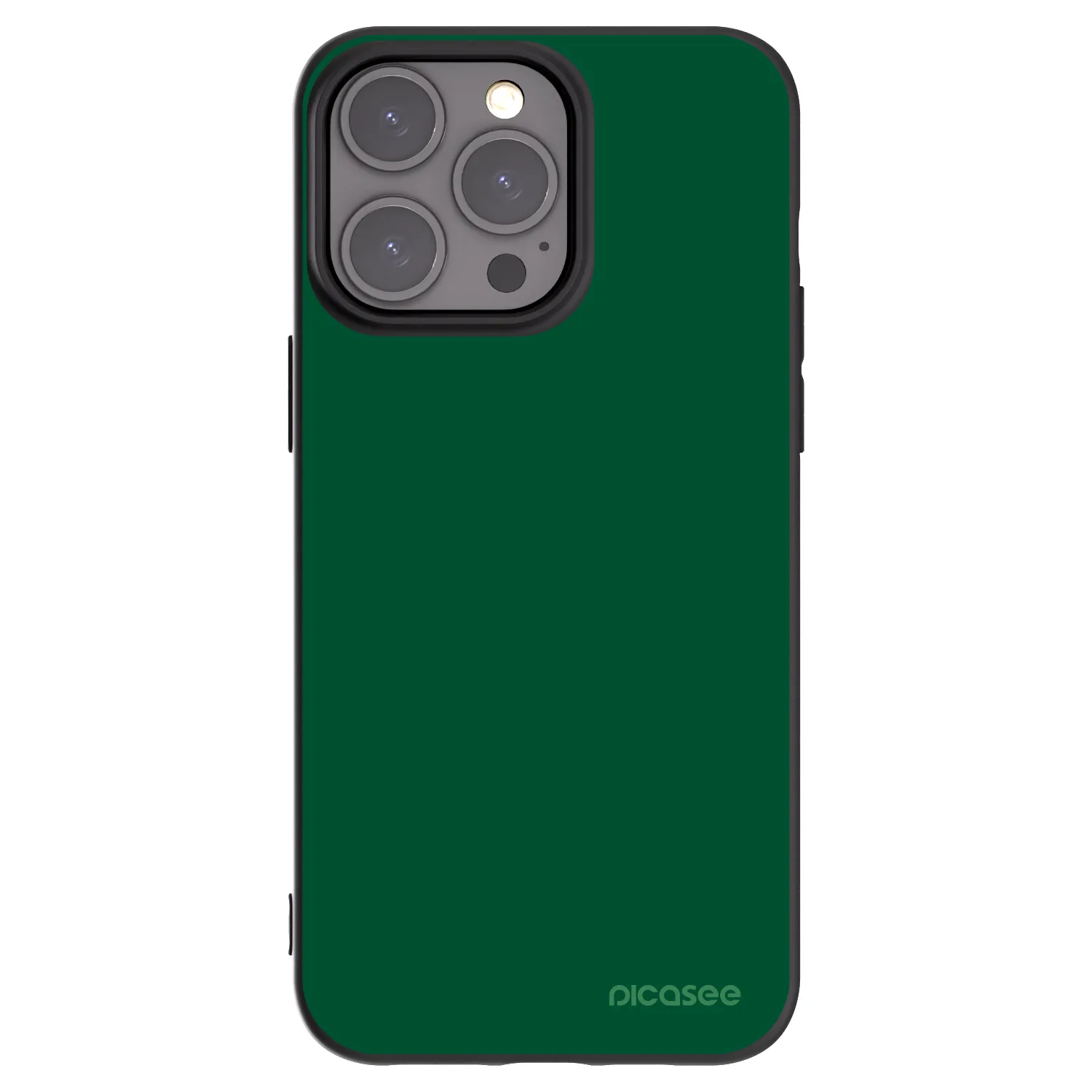 Picasee crna silikonska maskica za Apple iPhone 15 Pro Max - Green Gleam