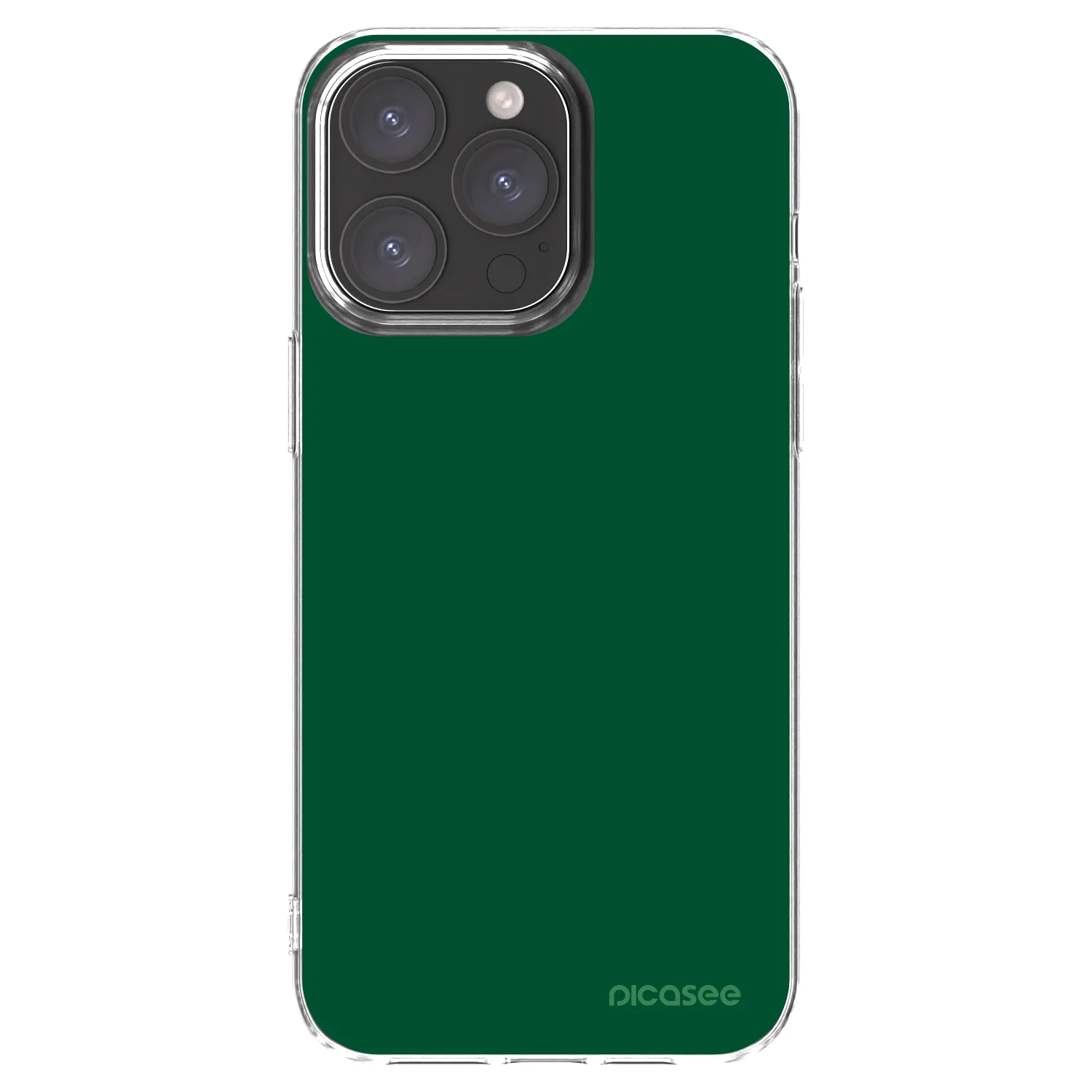 Picasee silikonska prozirna maskica za Apple iPhone 15 Pro Max - Green Gleam