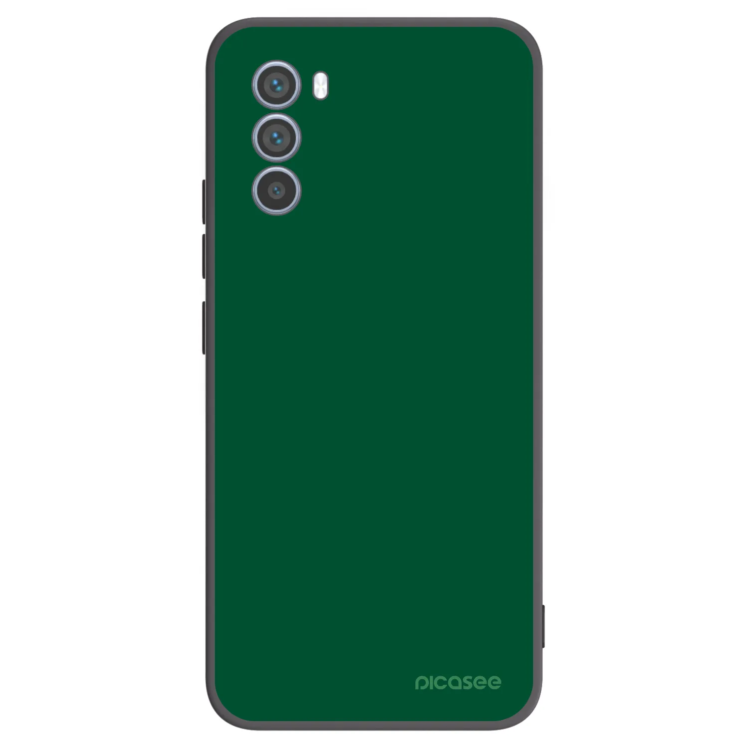 Picasee crna silikonska maskica za Motorola Moto G62 - Green Gleam