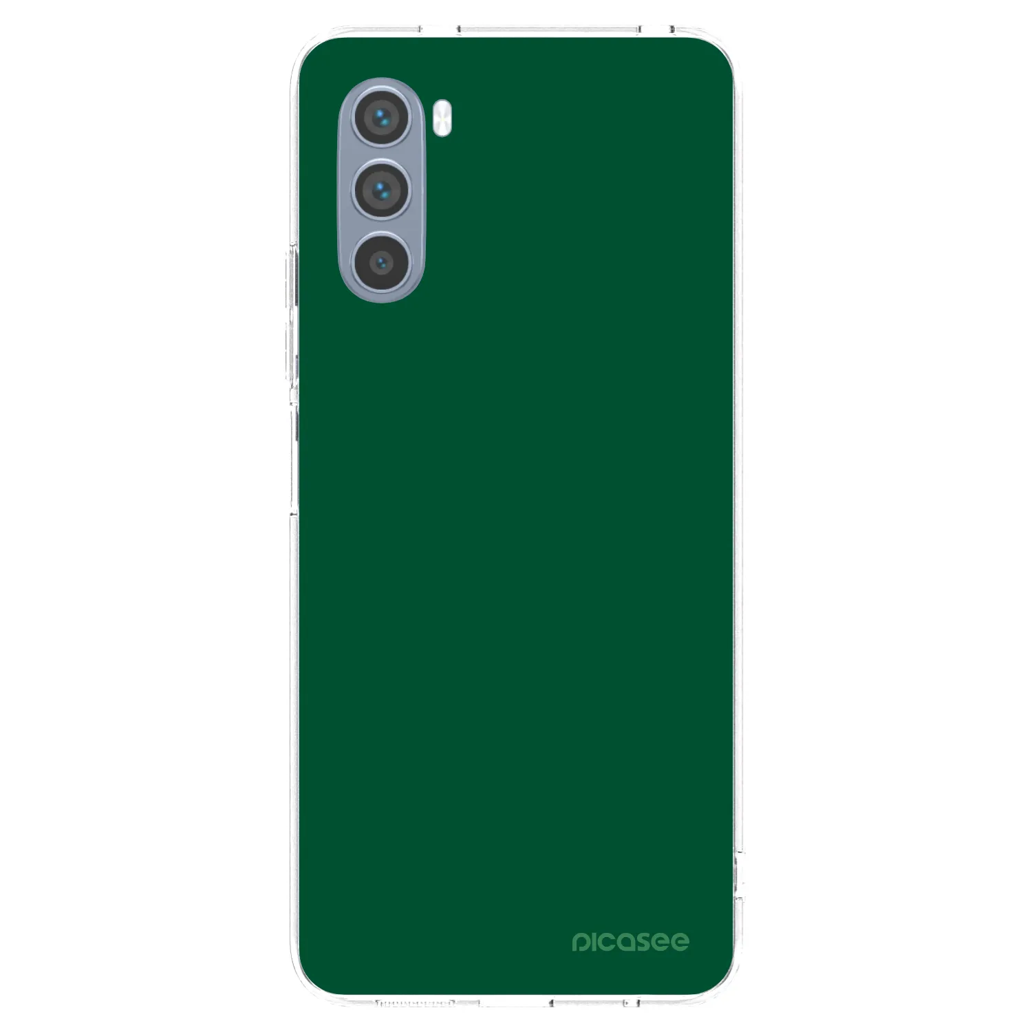 Picasee silikonska prozirna maskica za Motorola Moto G62 - Green Gleam