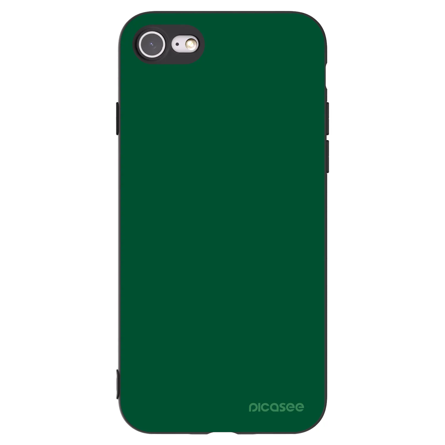 Picasee crna silikonska maskica za Apple iPhone 7 - Green Gleam