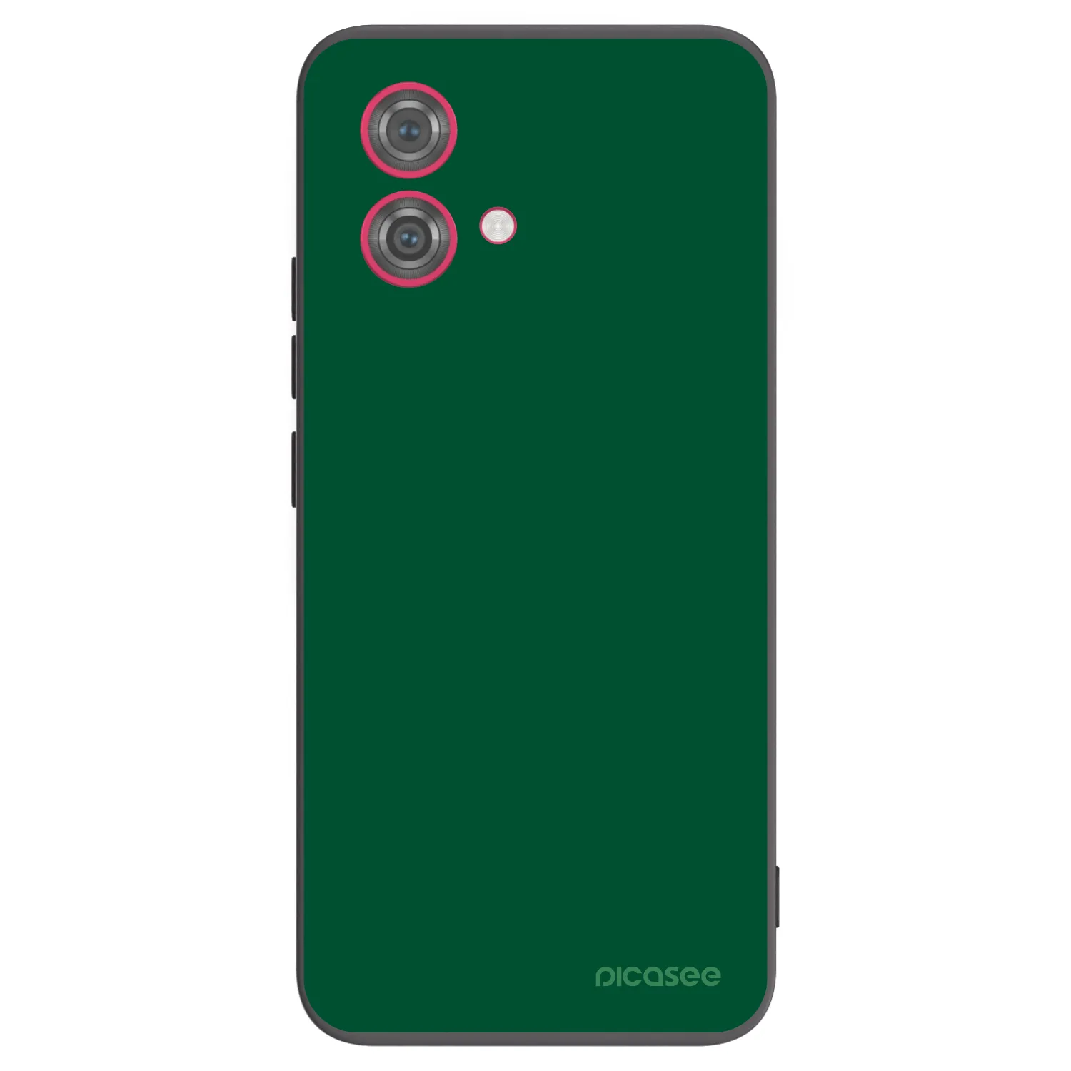 Picasee crna silikonska maskica za Motorola Moto G84 5G - Green Gleam