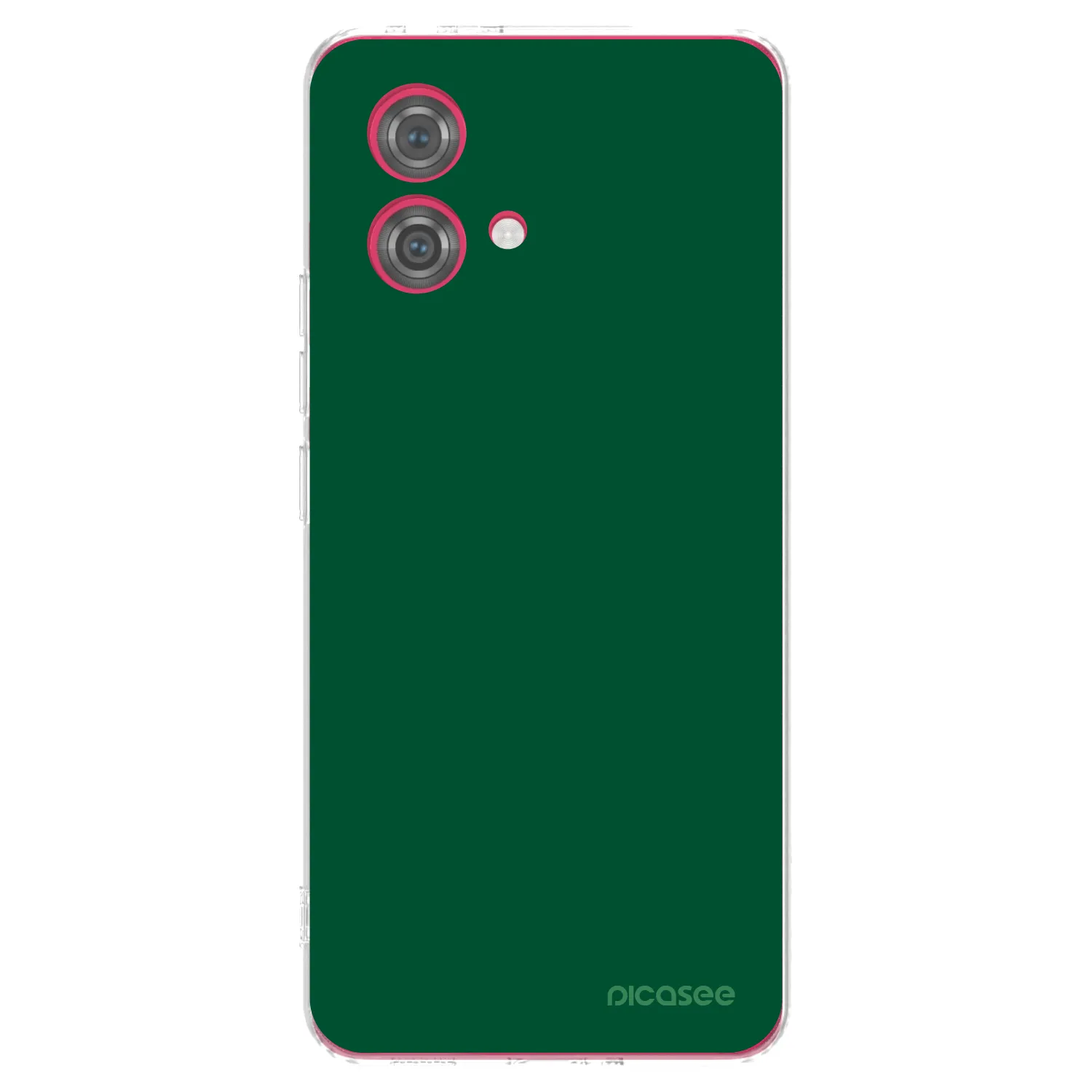 Picasee silikonska prozirna maskica za Motorola Moto G84 5G - Green Gleam