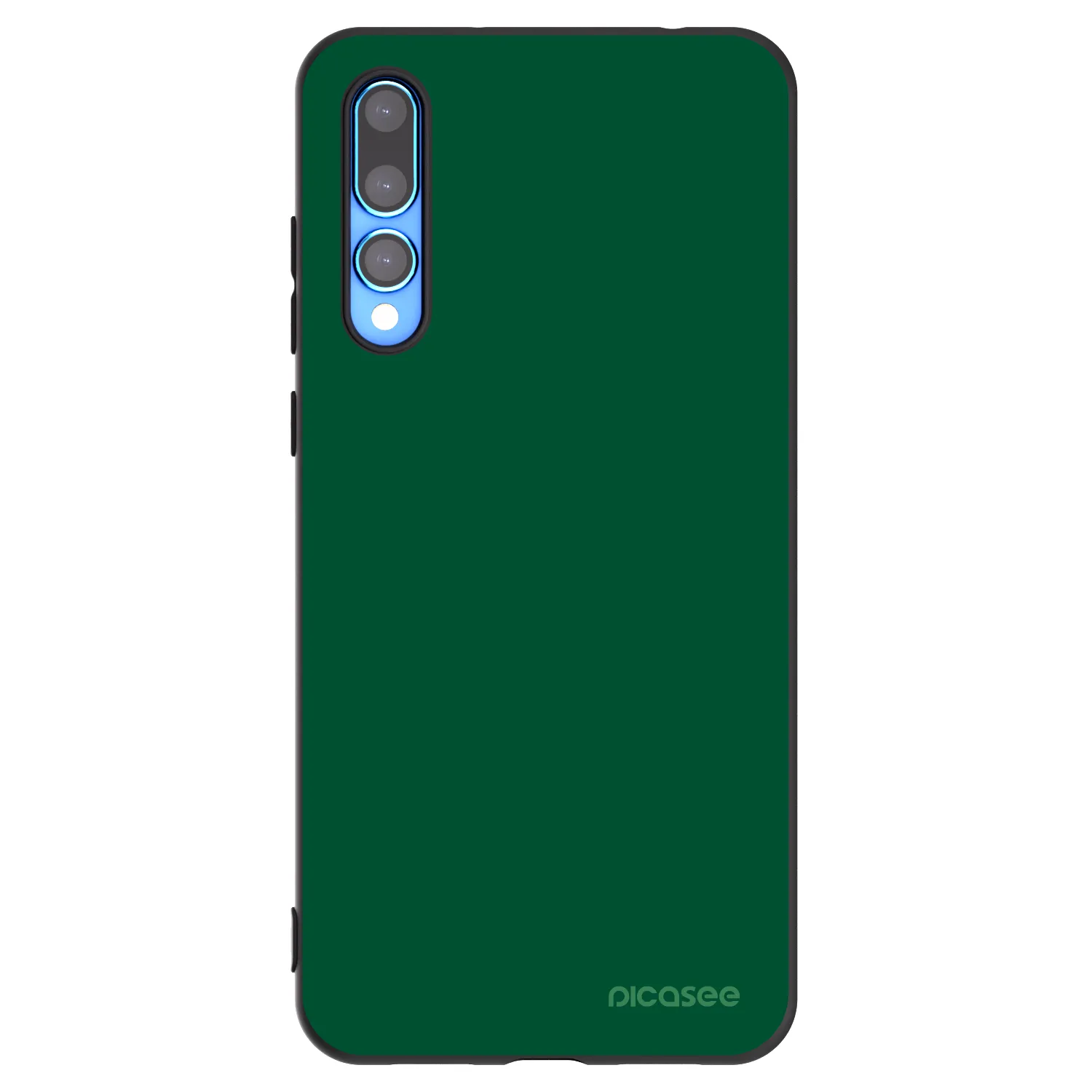 Picasee crna silikonska maskica za Huawei P20 Pro - Green Gleam