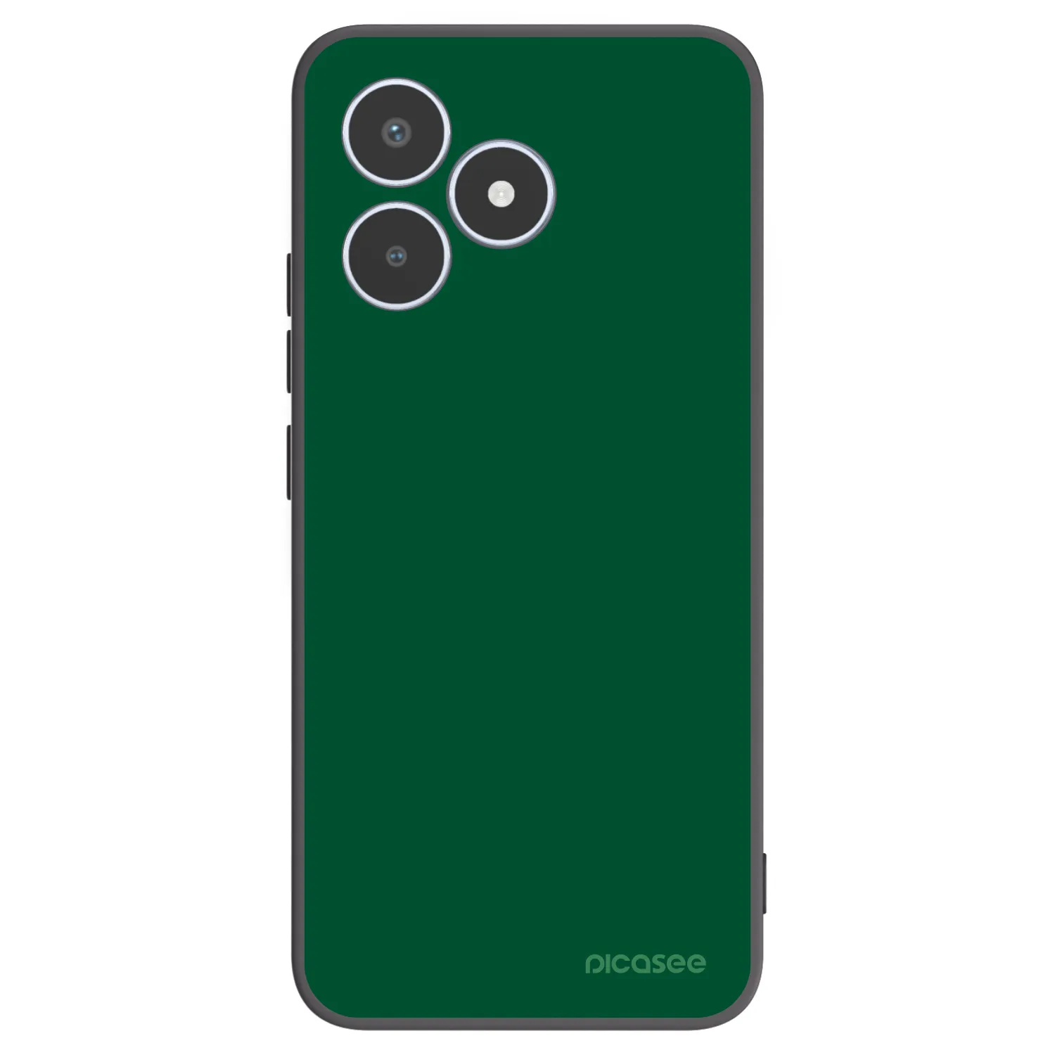 Picasee crna silikonska maskica za Realme C53 - Green Gleam