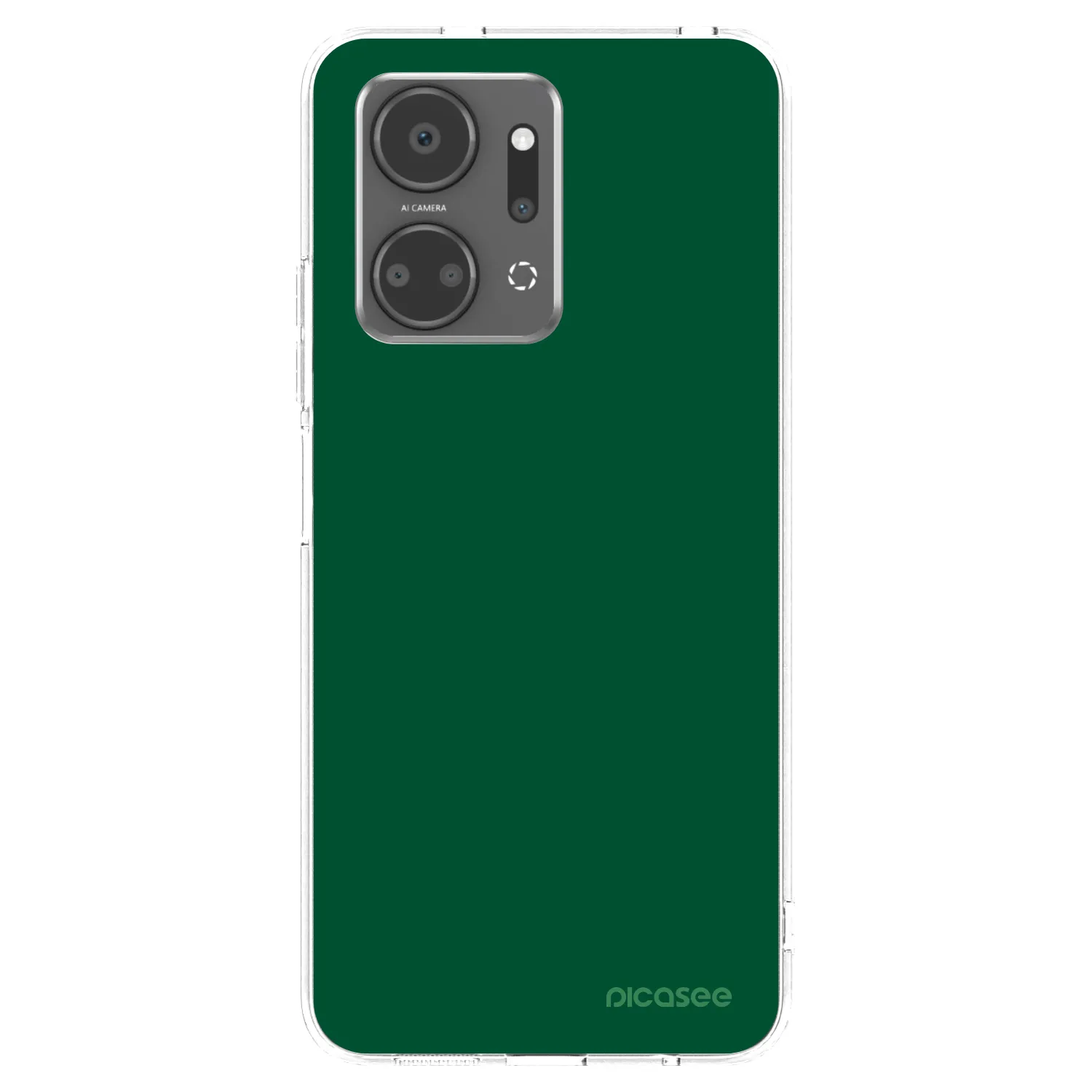 Picasee silikonska prozirna maskica za Honor X7a - Green Gleam