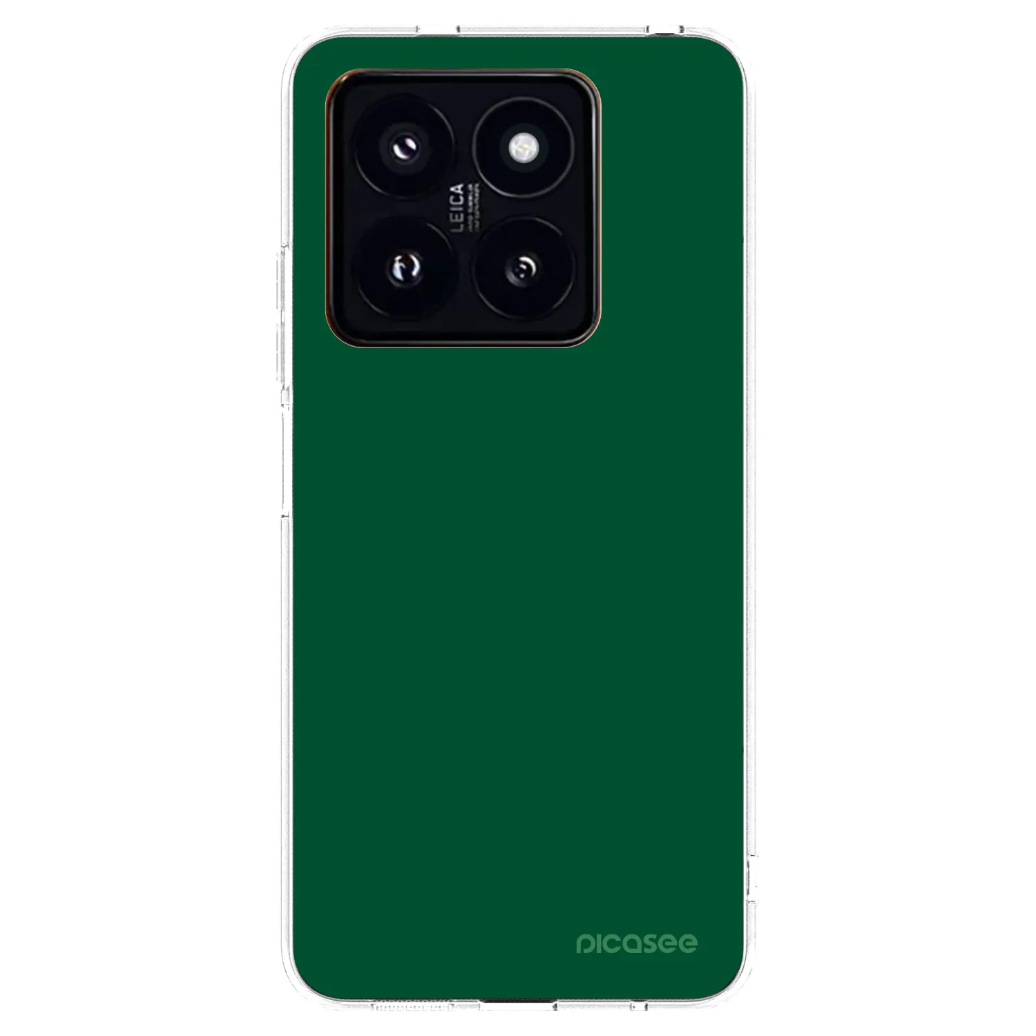 Picasee silikonska prozirna maskica za Xiaomi 14 Pro - Green Gleam