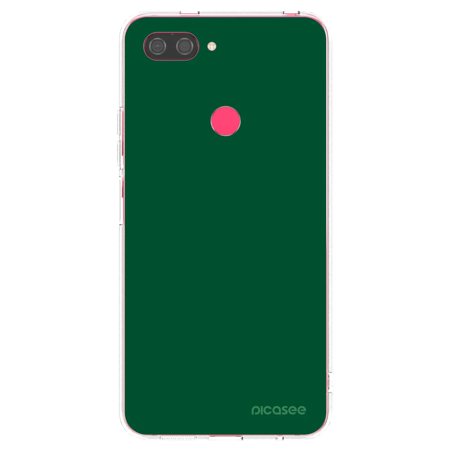 Picasee silikonska prozirna maskica za Xiaomi Mi 8 Lite - Green Gleam