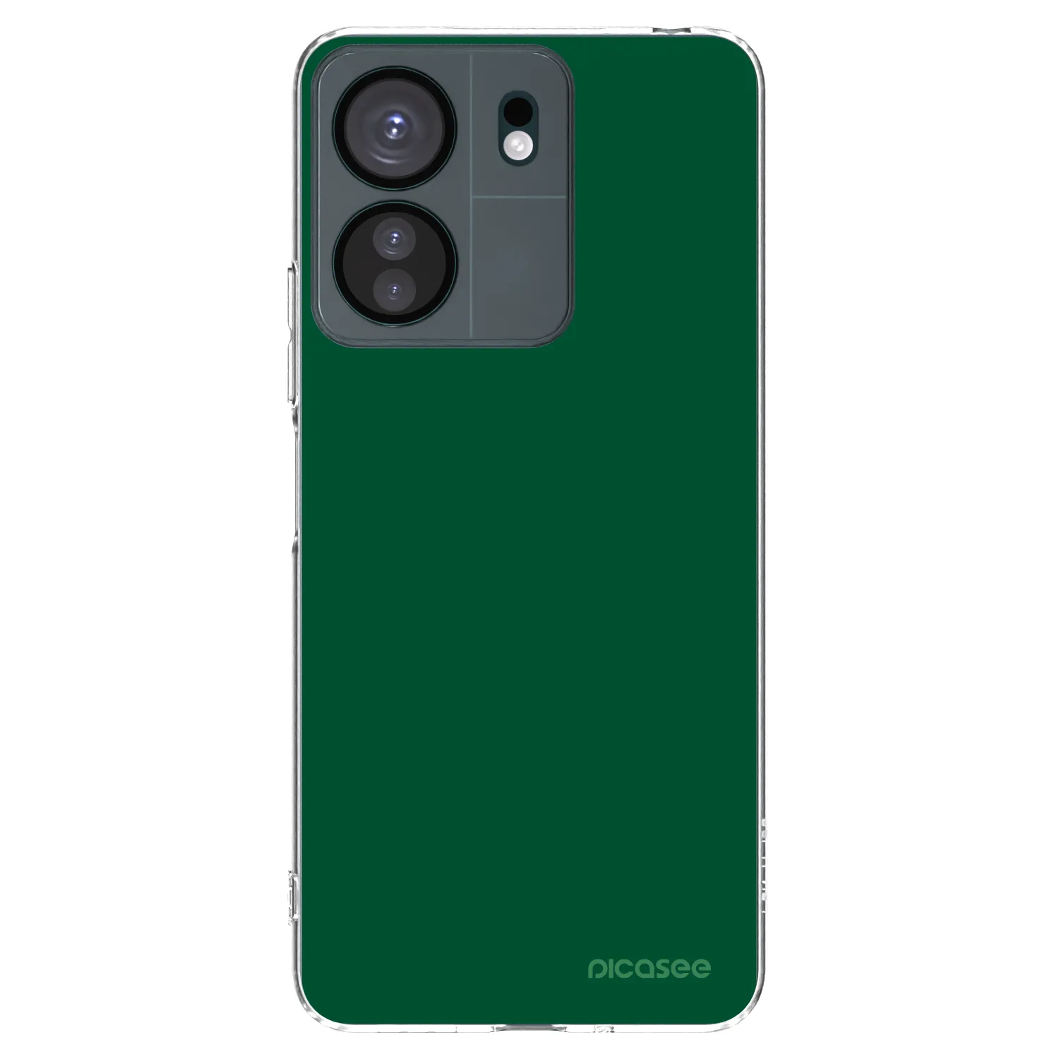 Picasee silikonska prozirna maskica za Xiaomi Redmi 13C 4G - Green Gleam