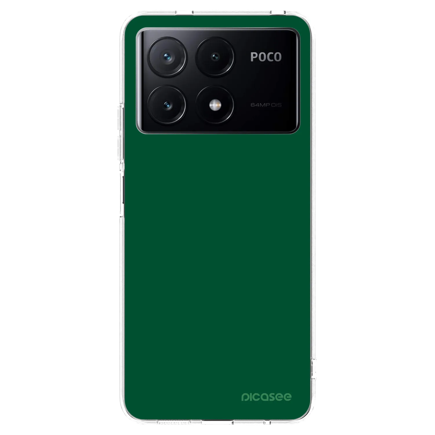 Picasee silikonska prozirna maskica za Xiaomi Poco X6 Pro - Green Gleam