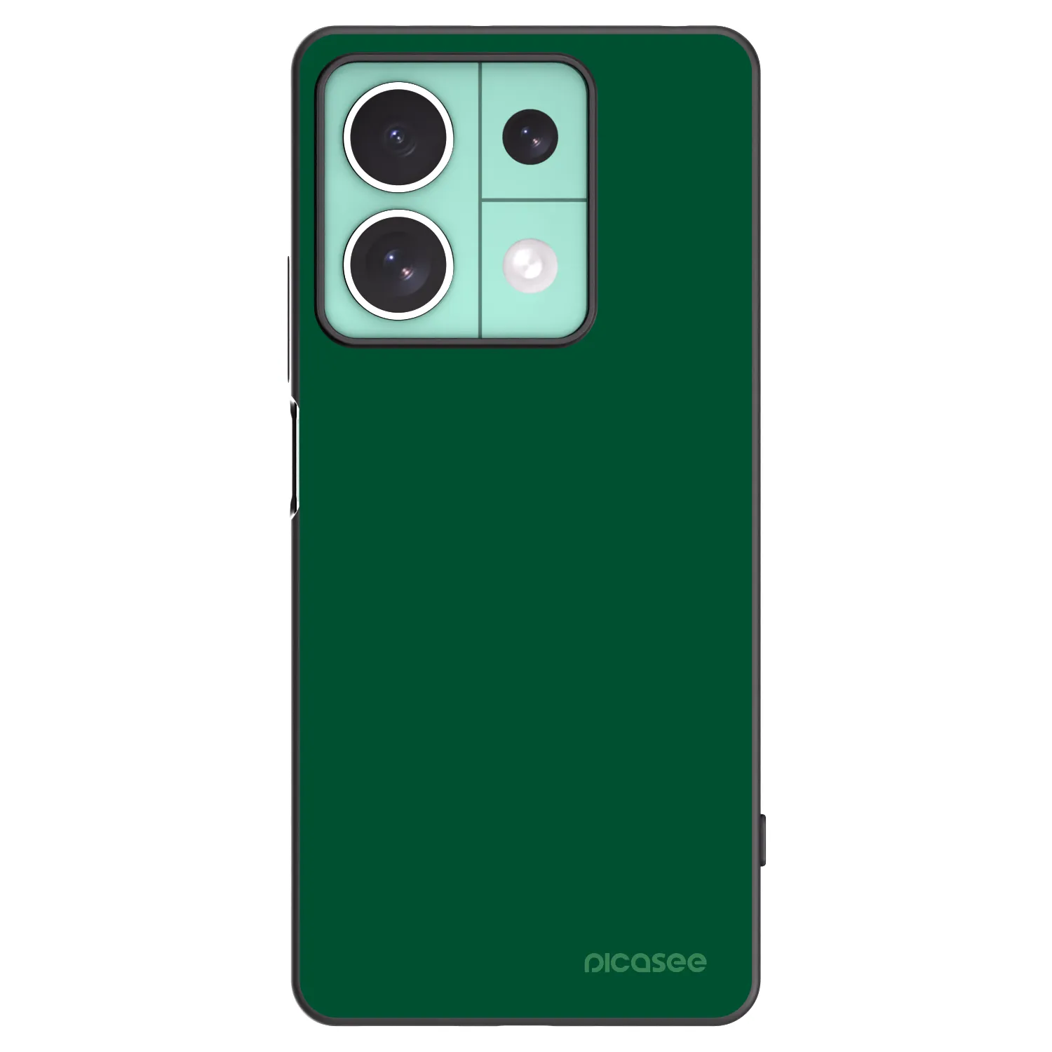 Picasee crna silikonska maskica za Xiaomi Redmi Note 13 5G - Green Gleam