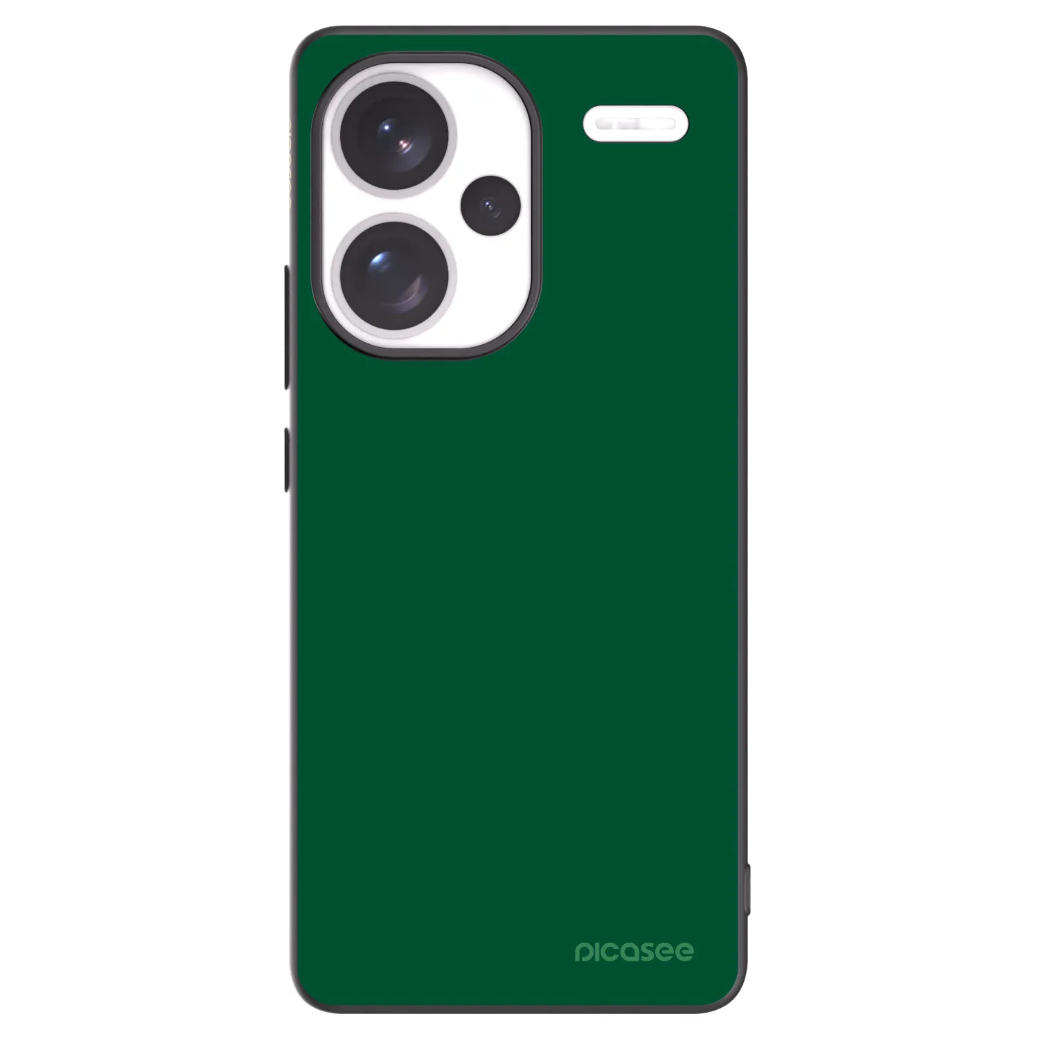 Picasee crna silikonska maskica za Xiaomi Redmi Note 13 Pro+ 5G - Green Gleam