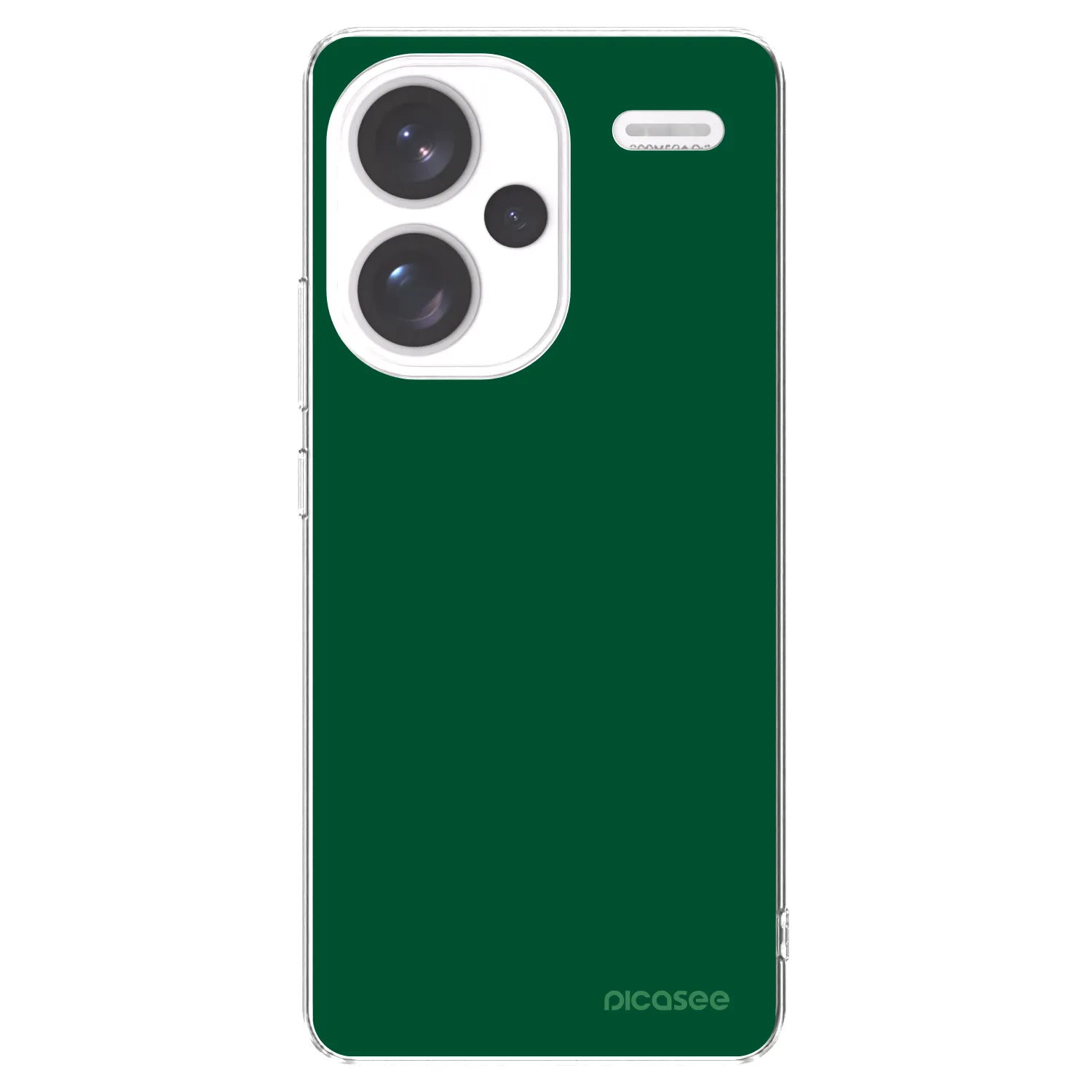 Picasee silikonska prozirna maskica za Xiaomi Redmi Note 13 Pro+ 5G - Green Gleam