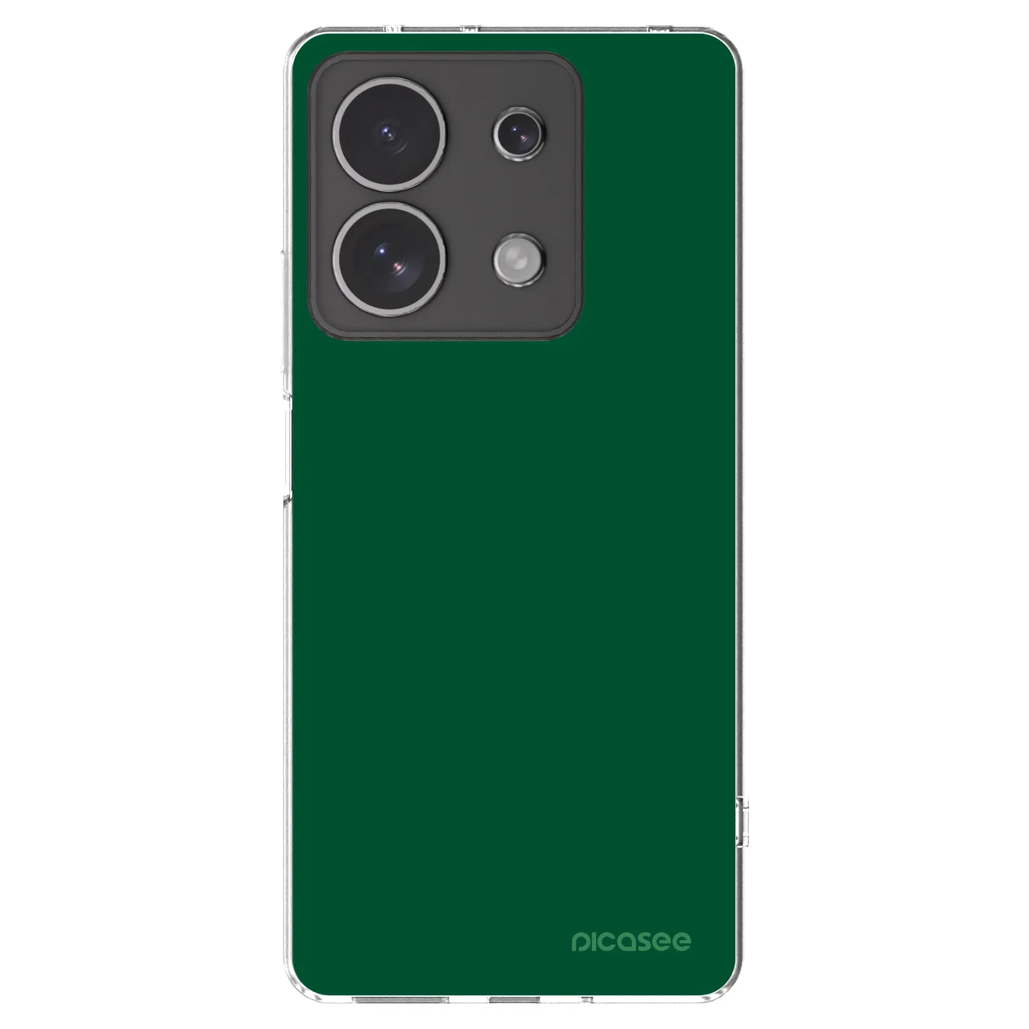 Picasee silikonska prozirna maskica za Xiaomi Redmi Note 13 4G - Green Gleam