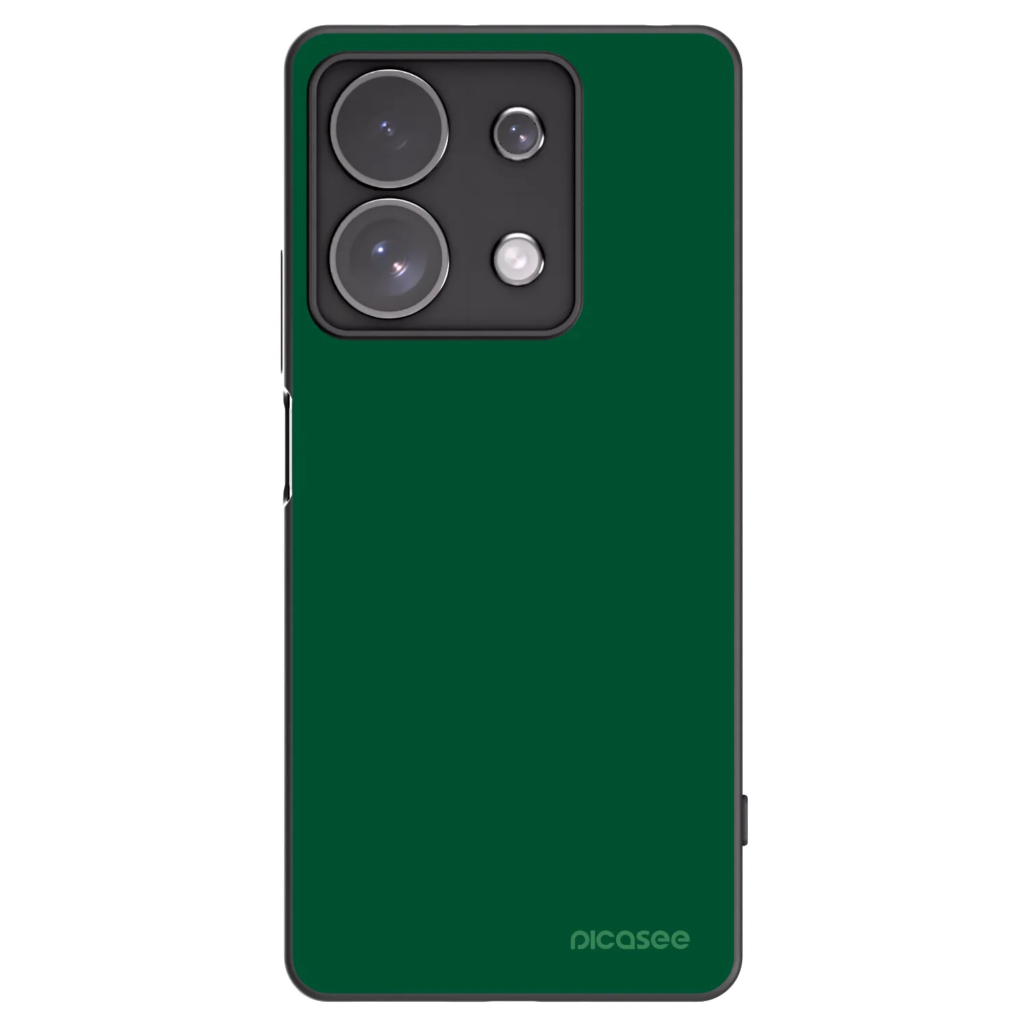 Picasee crna silikonska maskica za Xiaomi Redmi Note 13 Pro 4G - Green Gleam