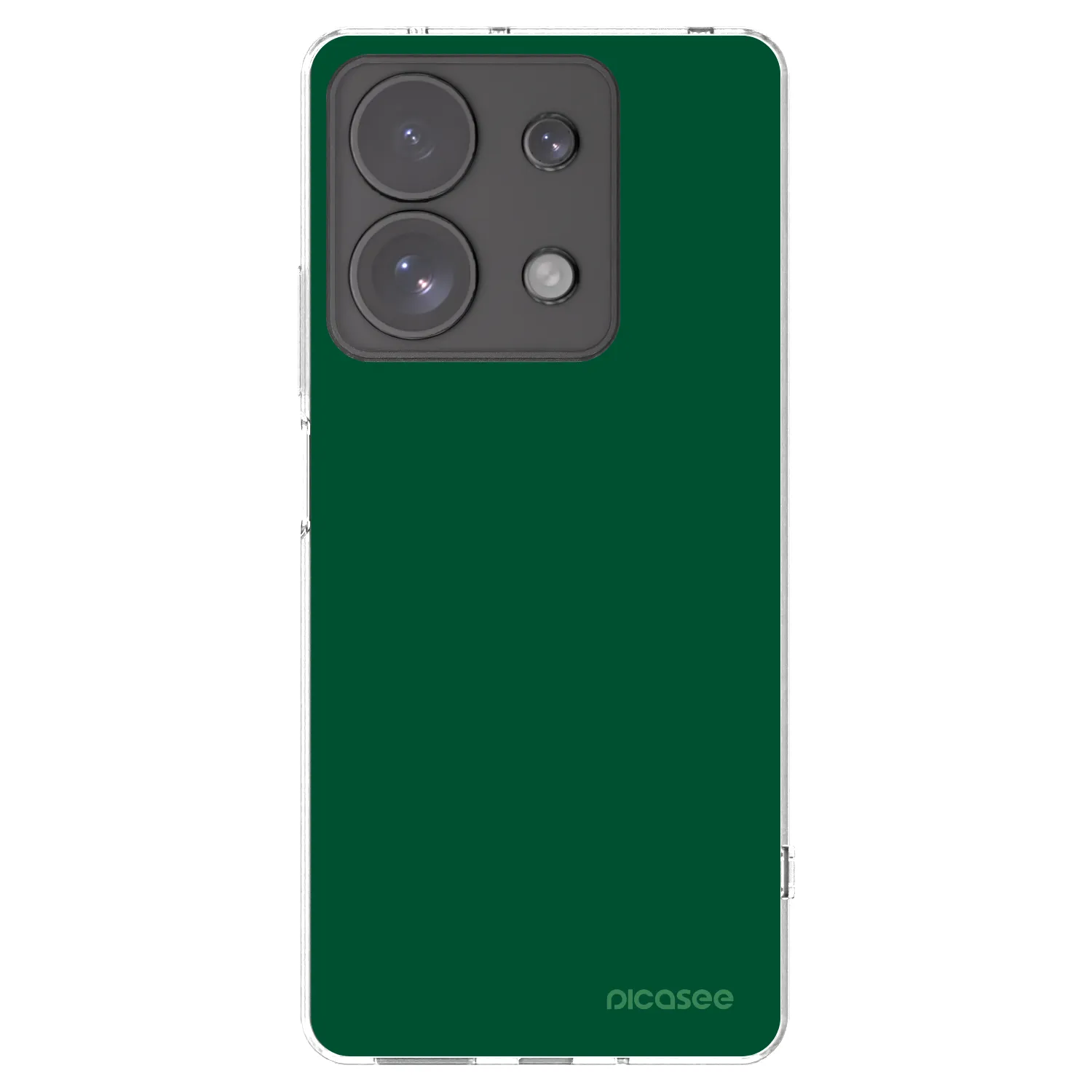 Picasee silikonska prozirna maskica za Xiaomi Redmi Note 13 Pro 4G - Green Gleam
