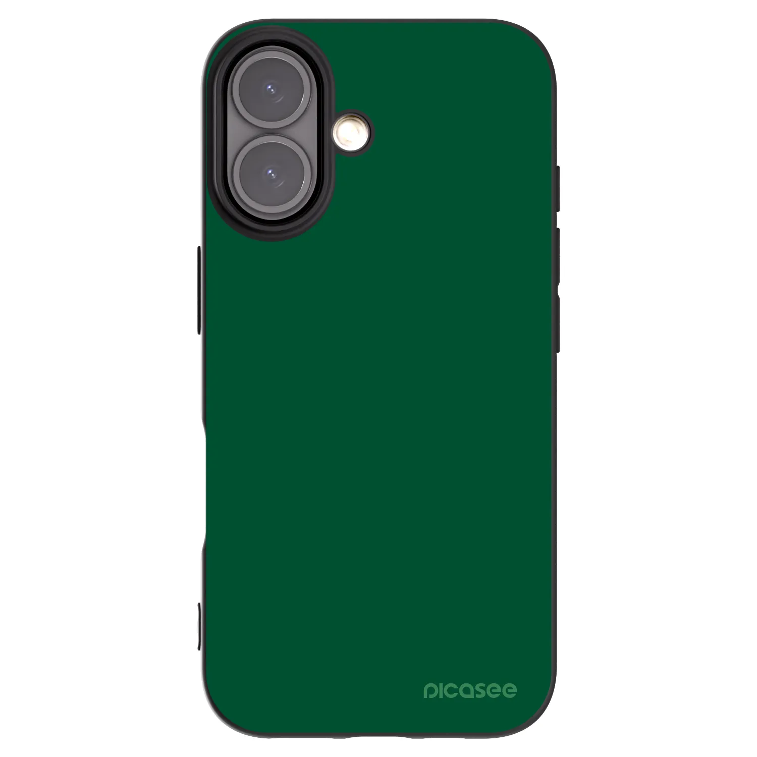 Picasee crna silikonska maskica za Apple iPhone 16 - Green Gleam