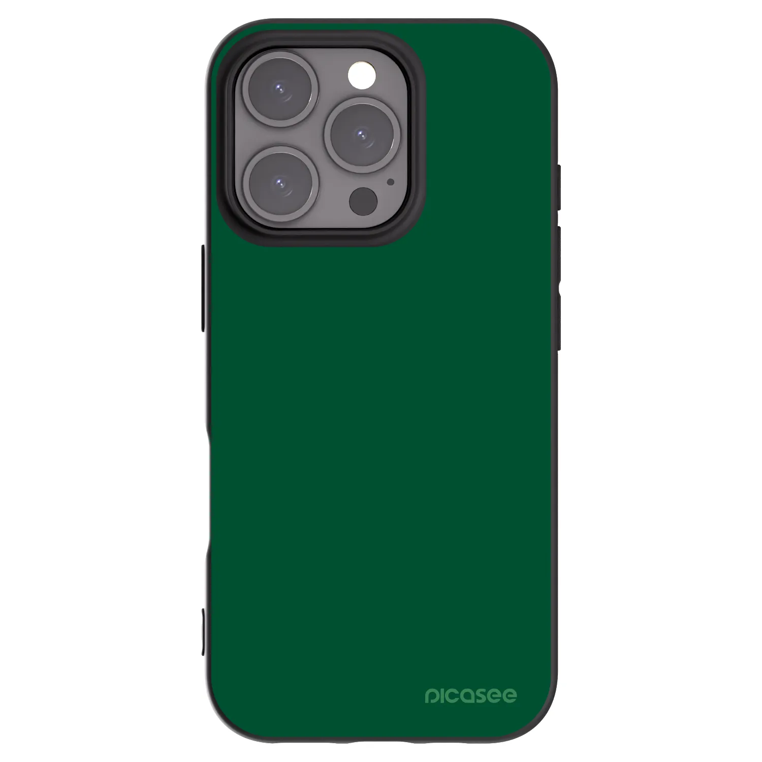 Picasee crna silikonska maskica za Apple iPhone 16 Pro - Green Gleam