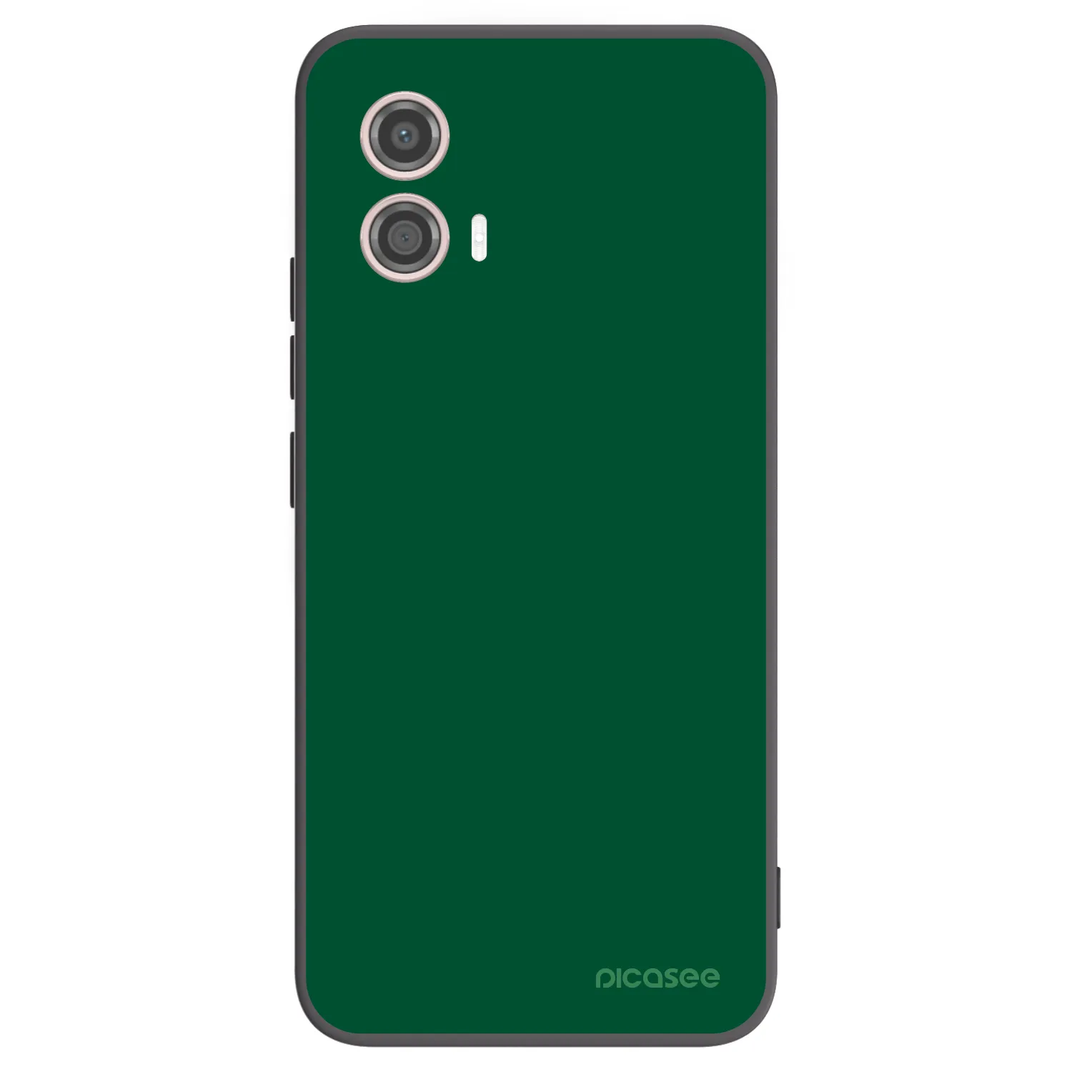 Picasee crna silikonska maskica za Motorola Moto G53 5G - Green Gleam